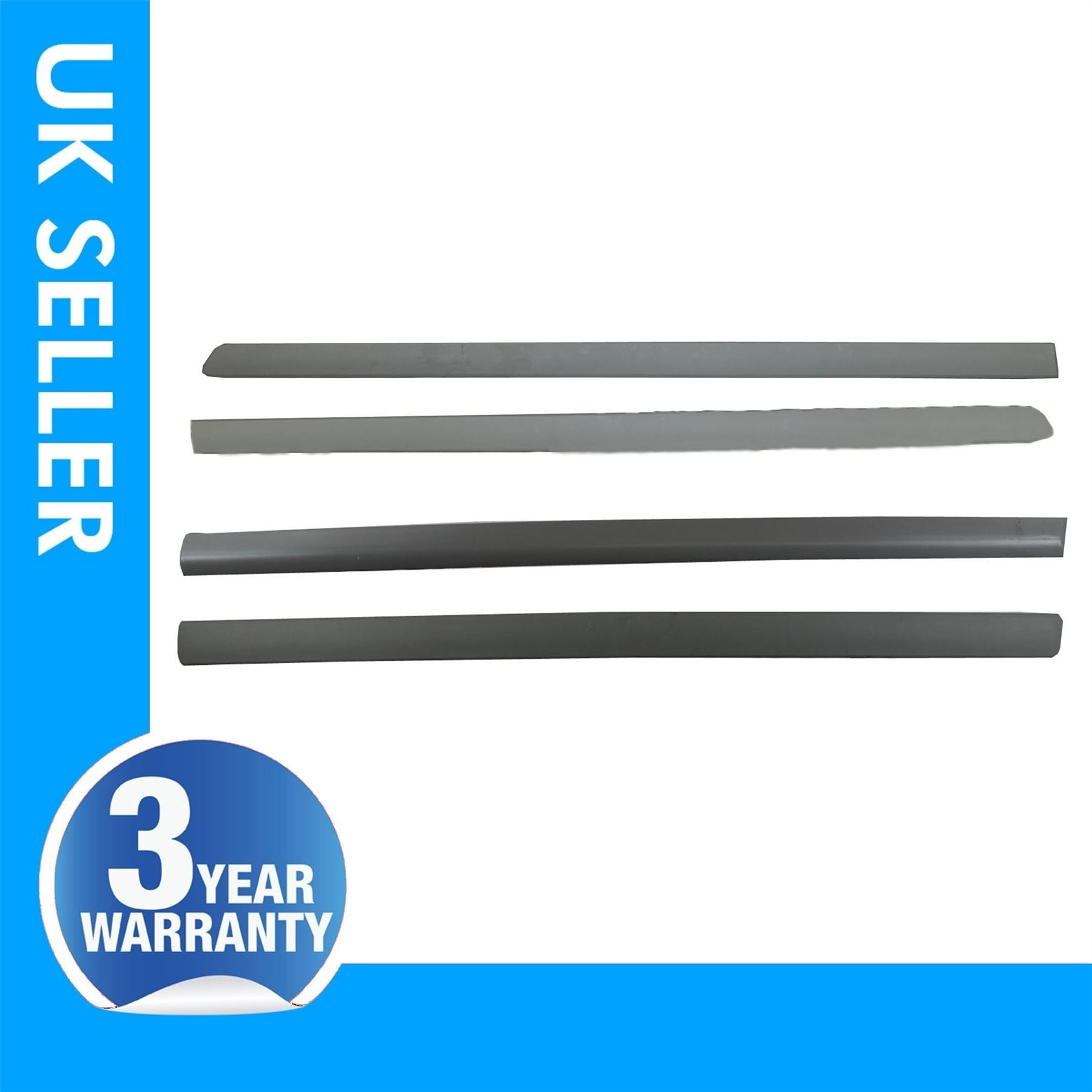 4 X Door Moulding Panel Trim Strap Paintable Front & Rear Side Vauxhall Opel Meriva 5171183