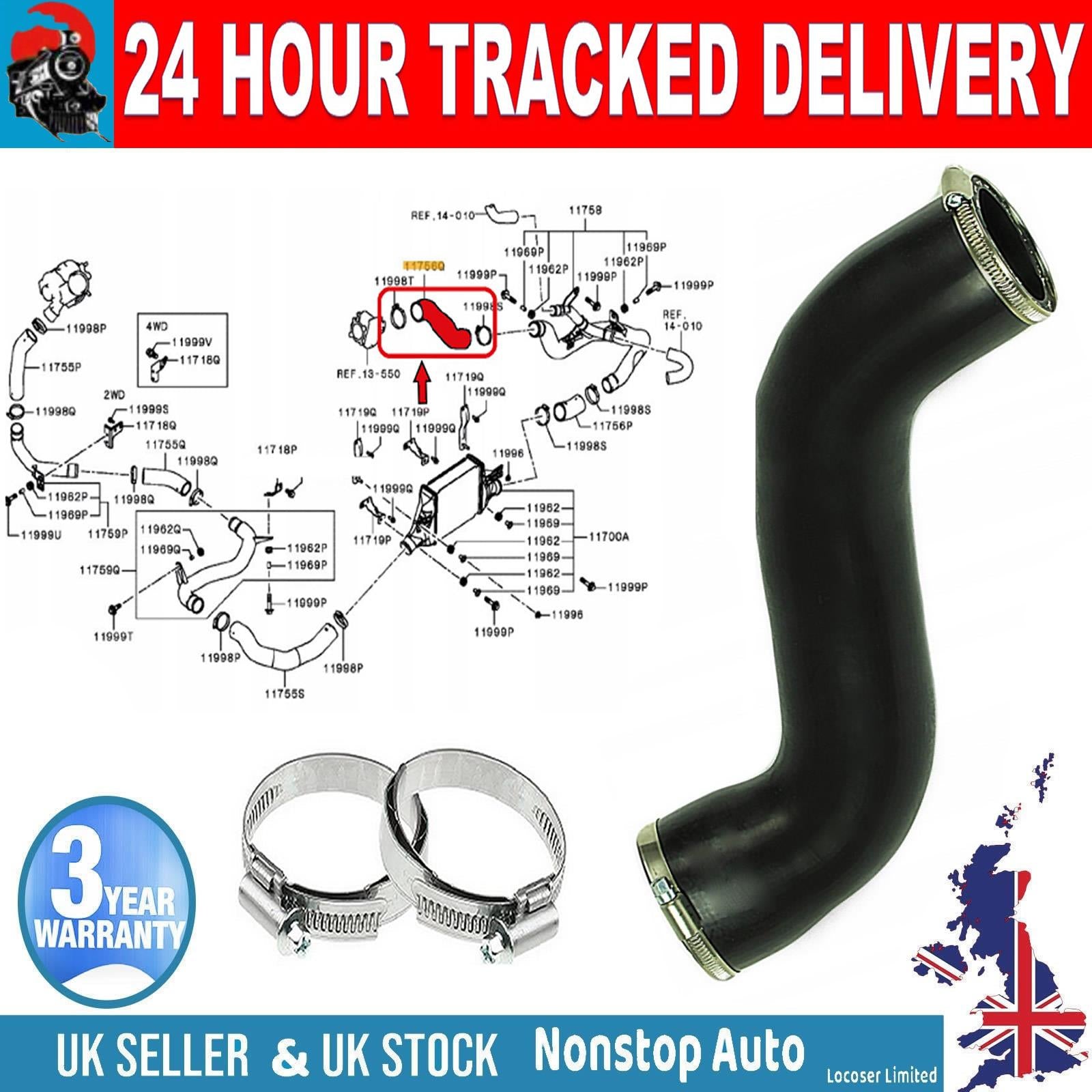TURBO INTERCOOLER  HOSE PIPE FOR MITSUBISHI ASX LANCER VIII OUTLANDER II III 1505A787