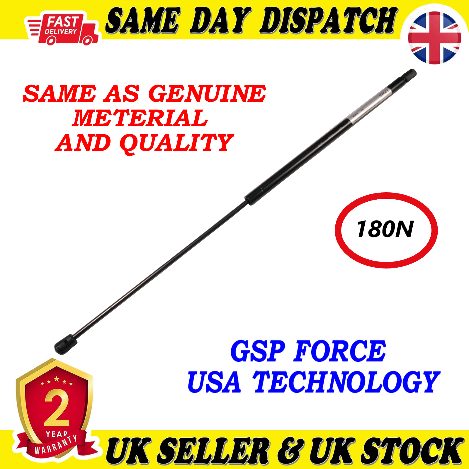 TAILGATE BOOT GAS STRUTS 180 Newton FOR AUDI A6 C6 4F0823359