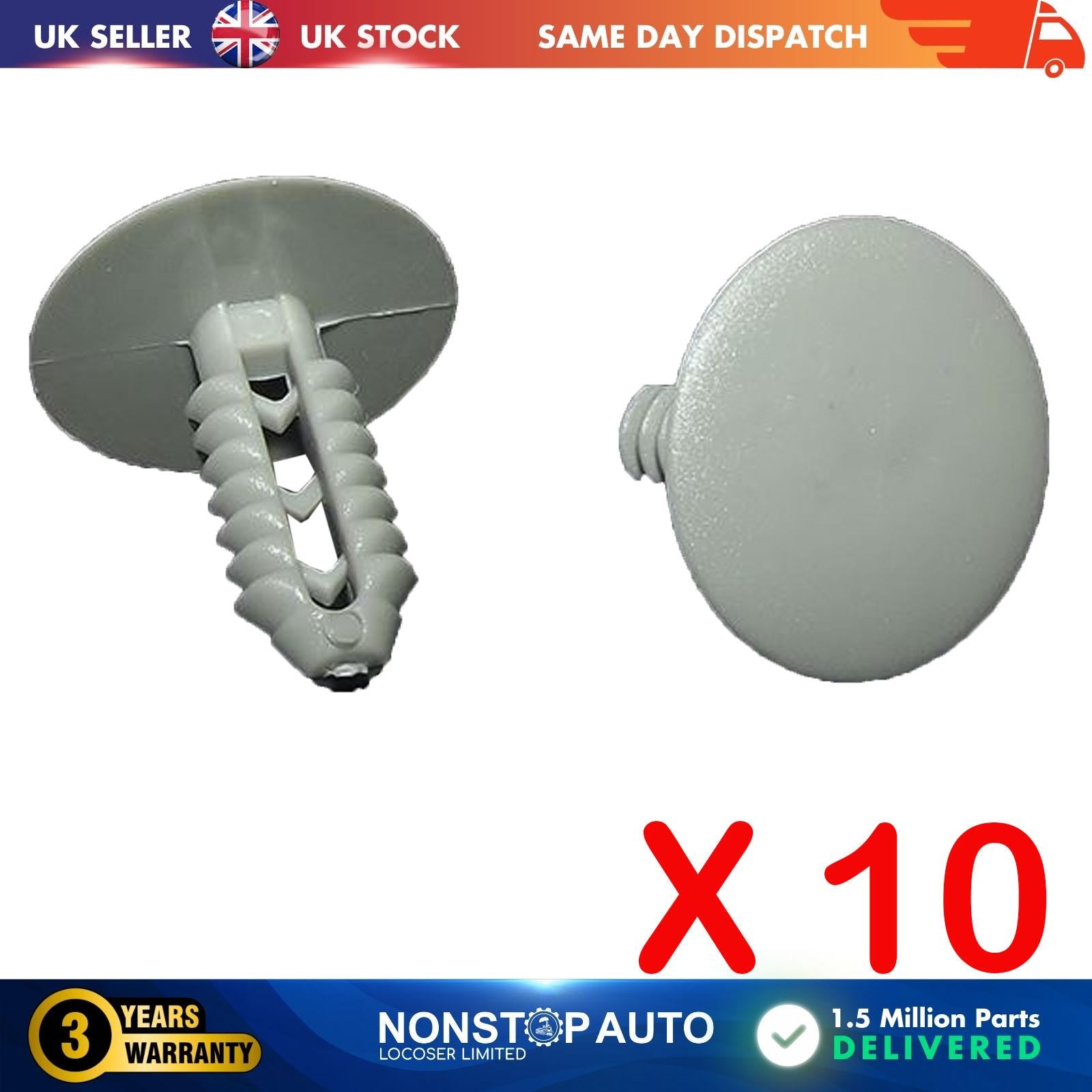 10X UNIVERSAL Trim Panel Retainer Clips TAYF GR 0262