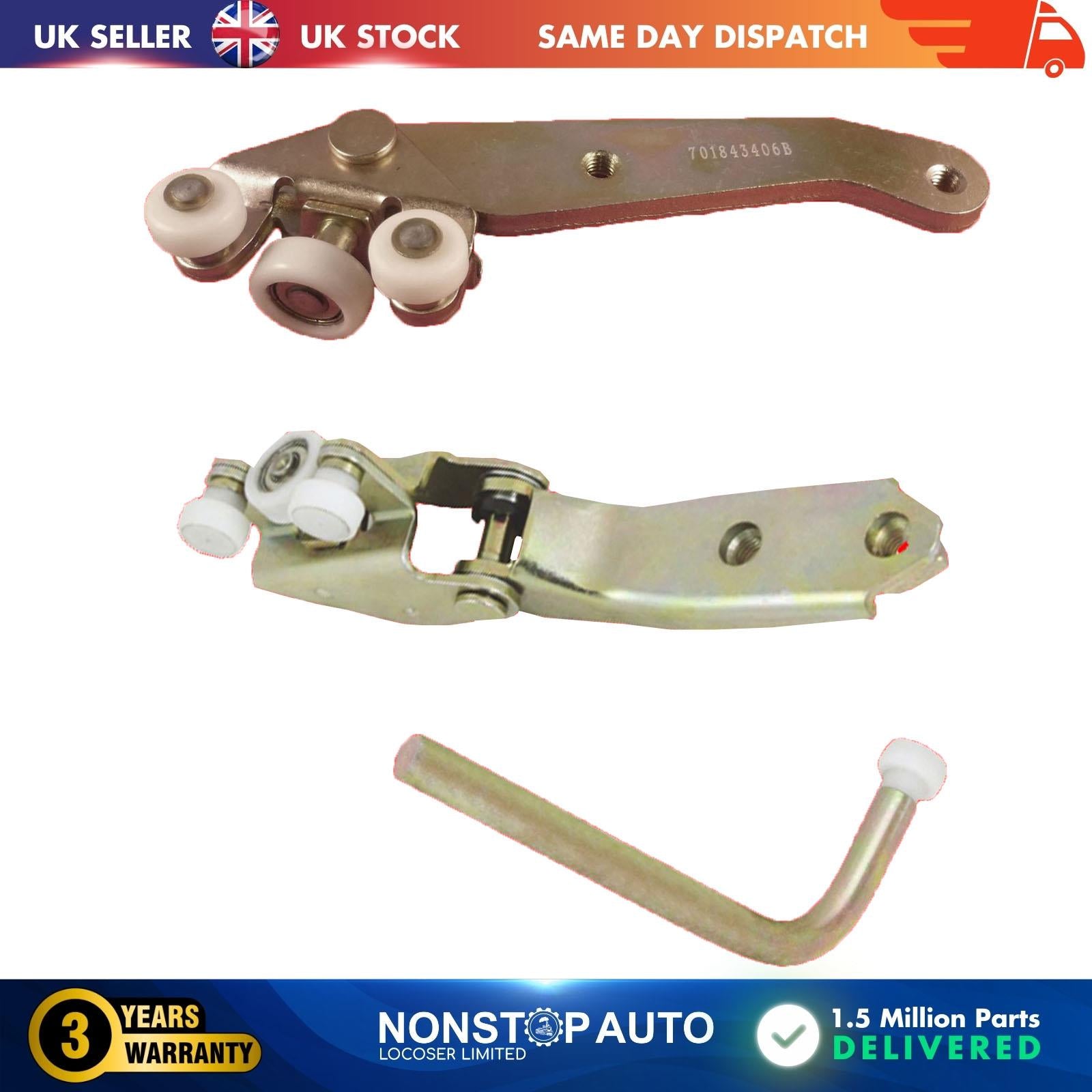 Sliding Door Roller Guide Hinge Bottom Middle Top Right Side Fits VW Transporter T4 701843336A