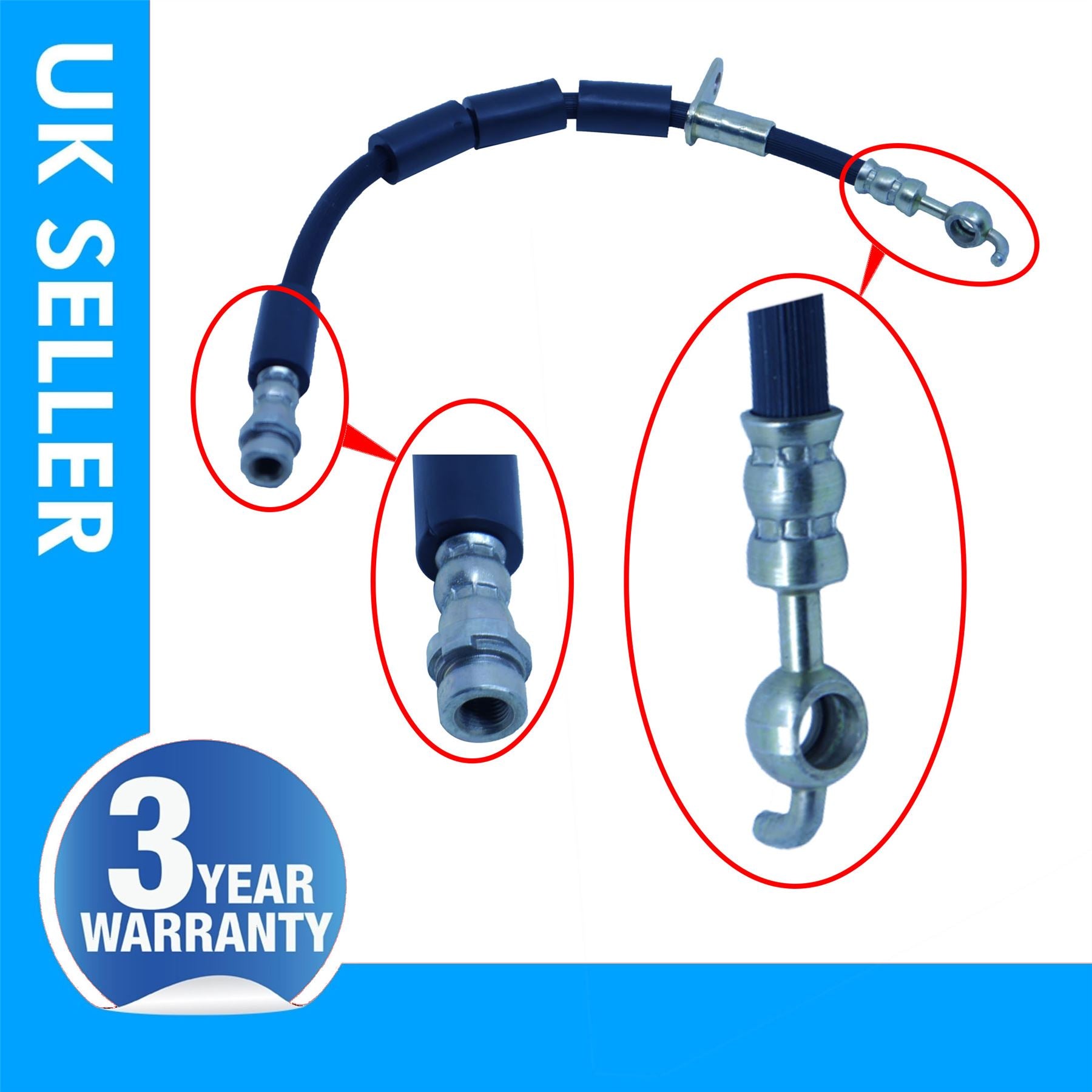 Front Brake Hose Pipe Left Side For FORD Fiesta Mk6 8V512078BA