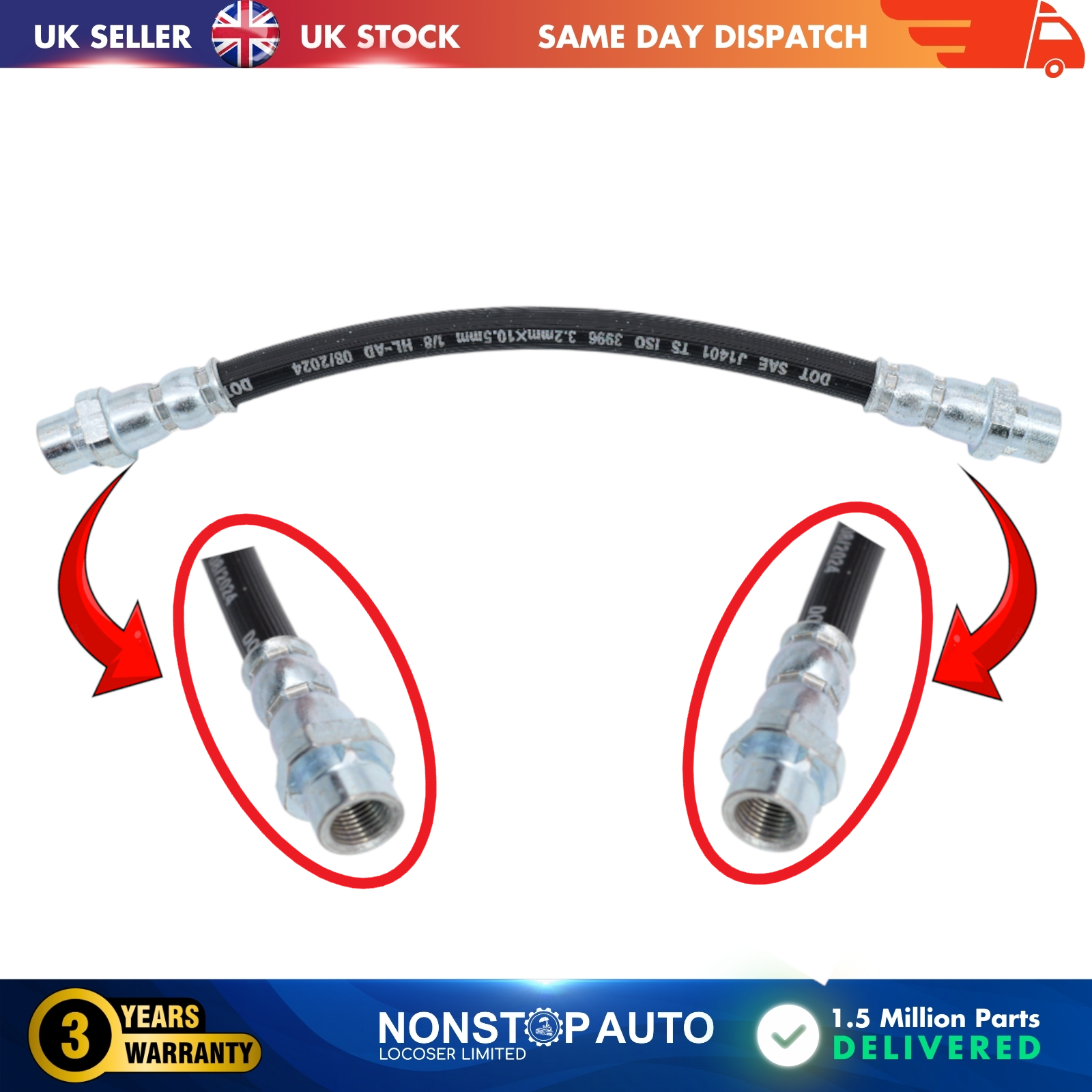 Rear Left Brake Hose Pipe For BMW X5 E70 F15, F85 X6 E71, E72 F16, F86 34326776867