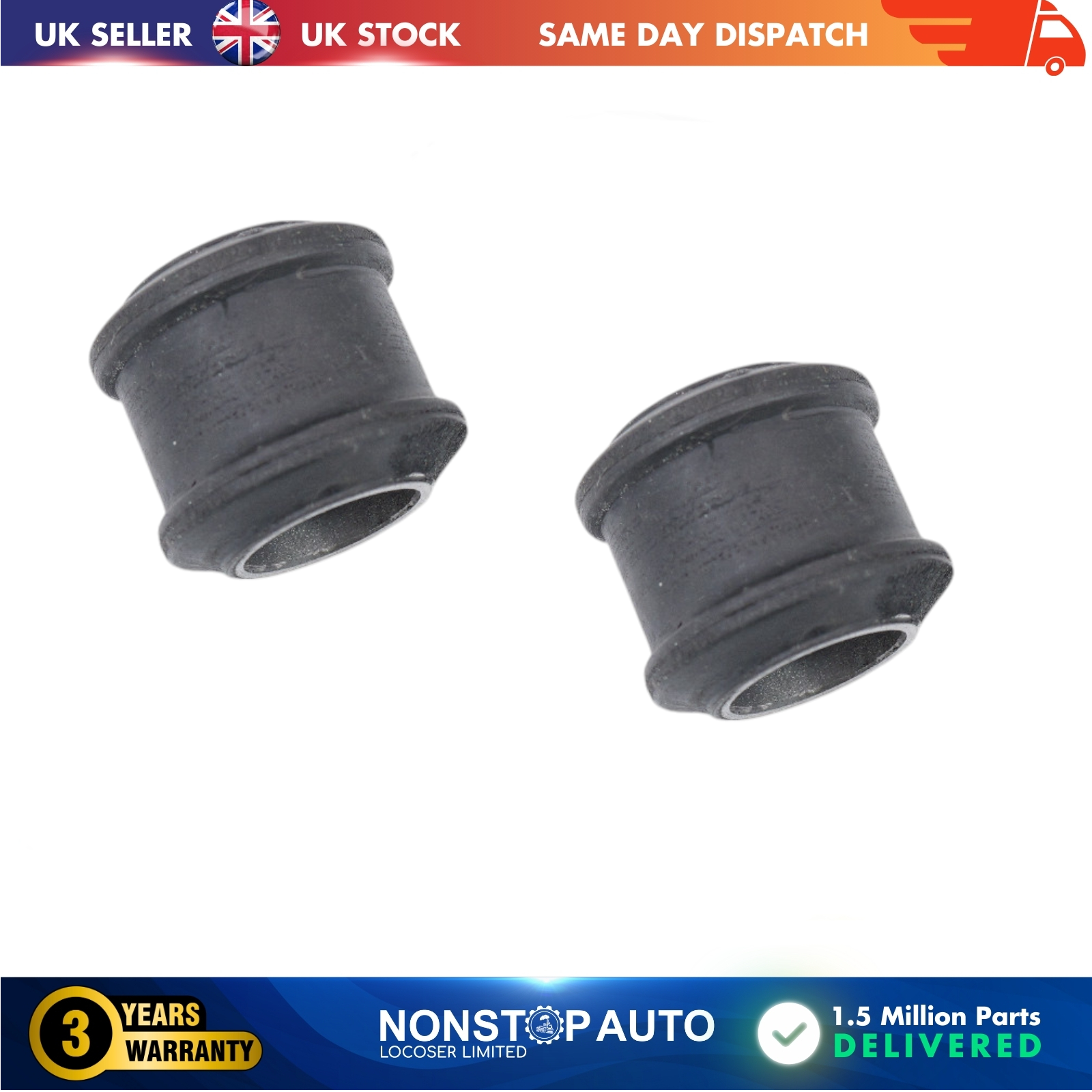 2X STABILISER MOUNTING 16x26x26 FOR MERCEDES-BENZ T1 602 321 02 50