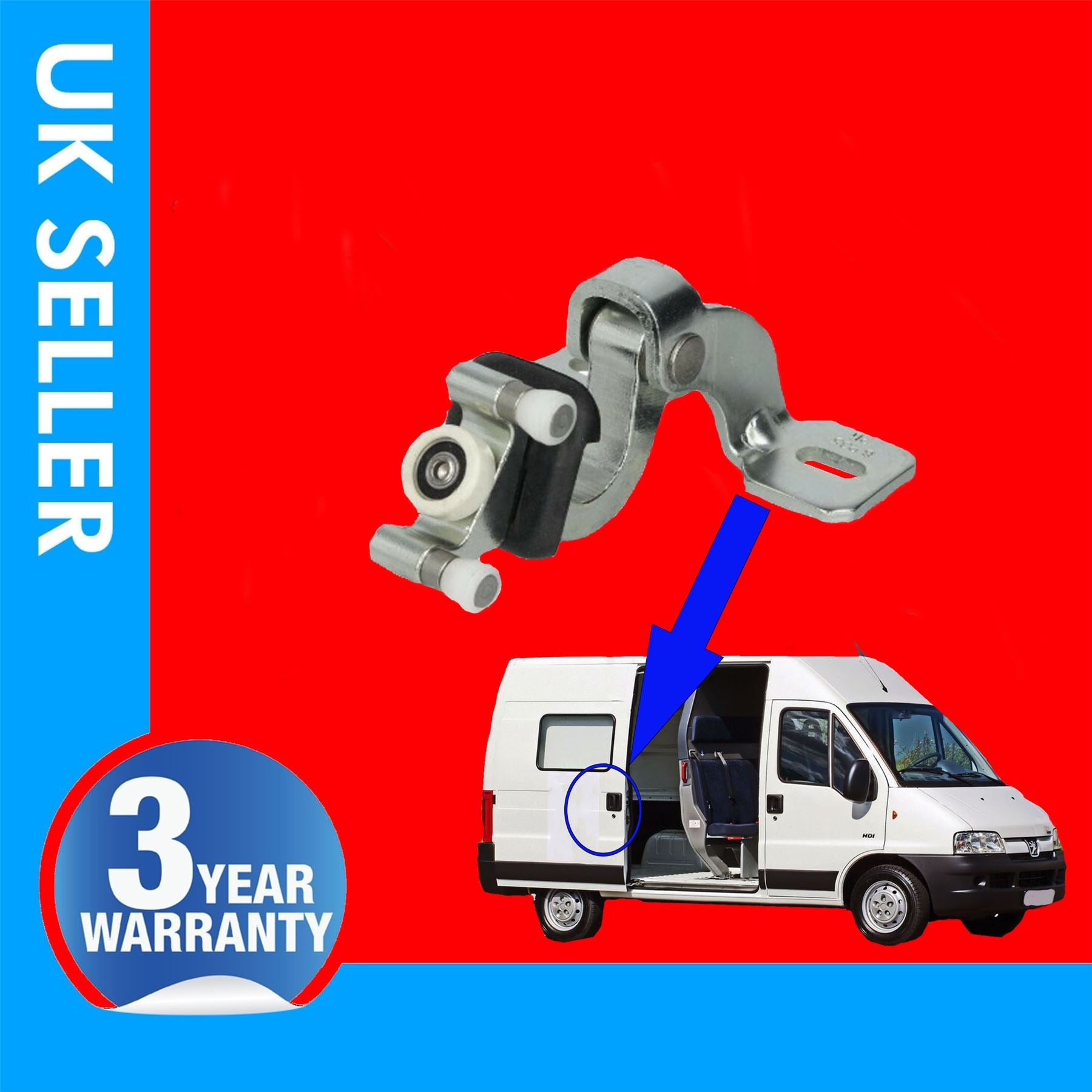 Sliding Door Roller Guide Hinge Midlle Right Side Fits FIAT Ducato CITROEN Jumper Relay PEUGEOT Boxer 1336737080,9033.K1