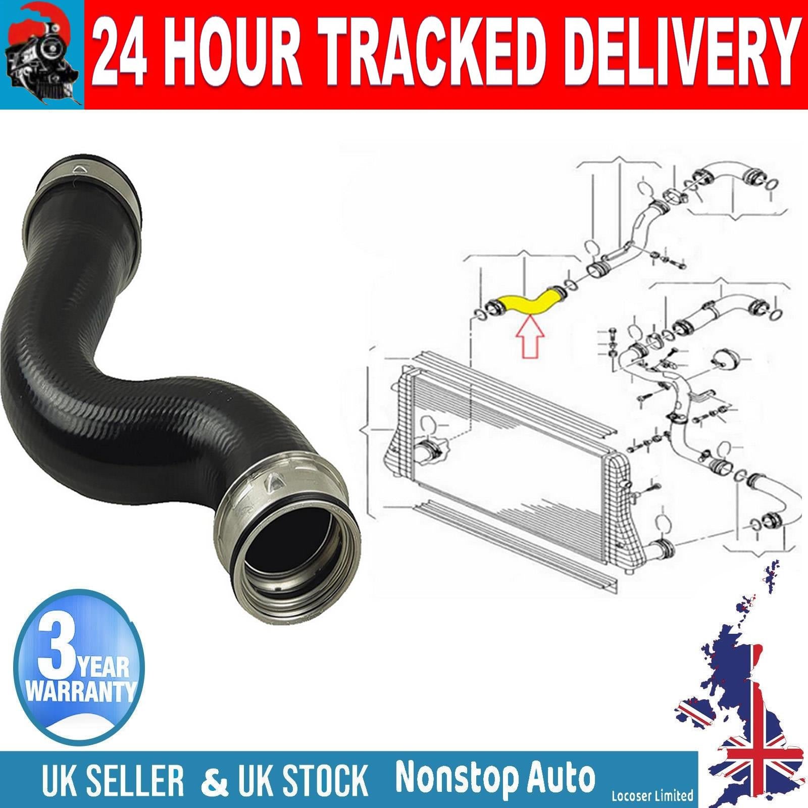 TURBO INTERCOOLER HOSE PIPE FOR  VW PASSAT JETTA   SKODA OCTAVIA II SUPERB II AUDI A3 TT SEAT ALTEA LEON TOLEDO III 1K0145832E
