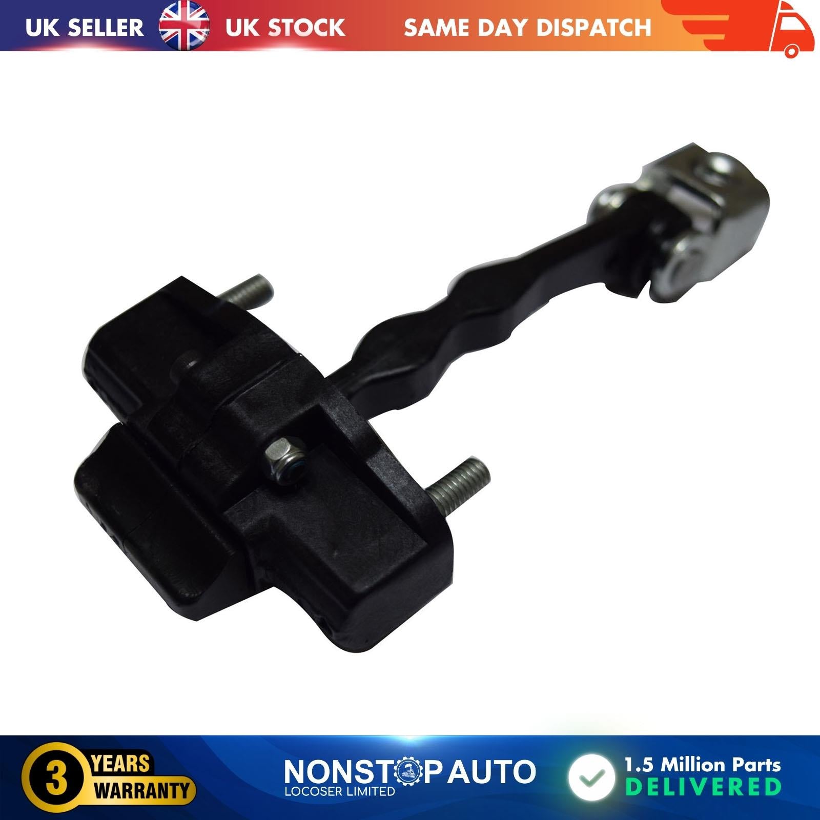 Front Door Hinge Stop Check Strap Limitery Right or Left Side Fits FIAT Doblo Qubo Fiorino Pratico CITROEN Nemo PEUGEOT Bipper VAUXHALL Combo 1354694080