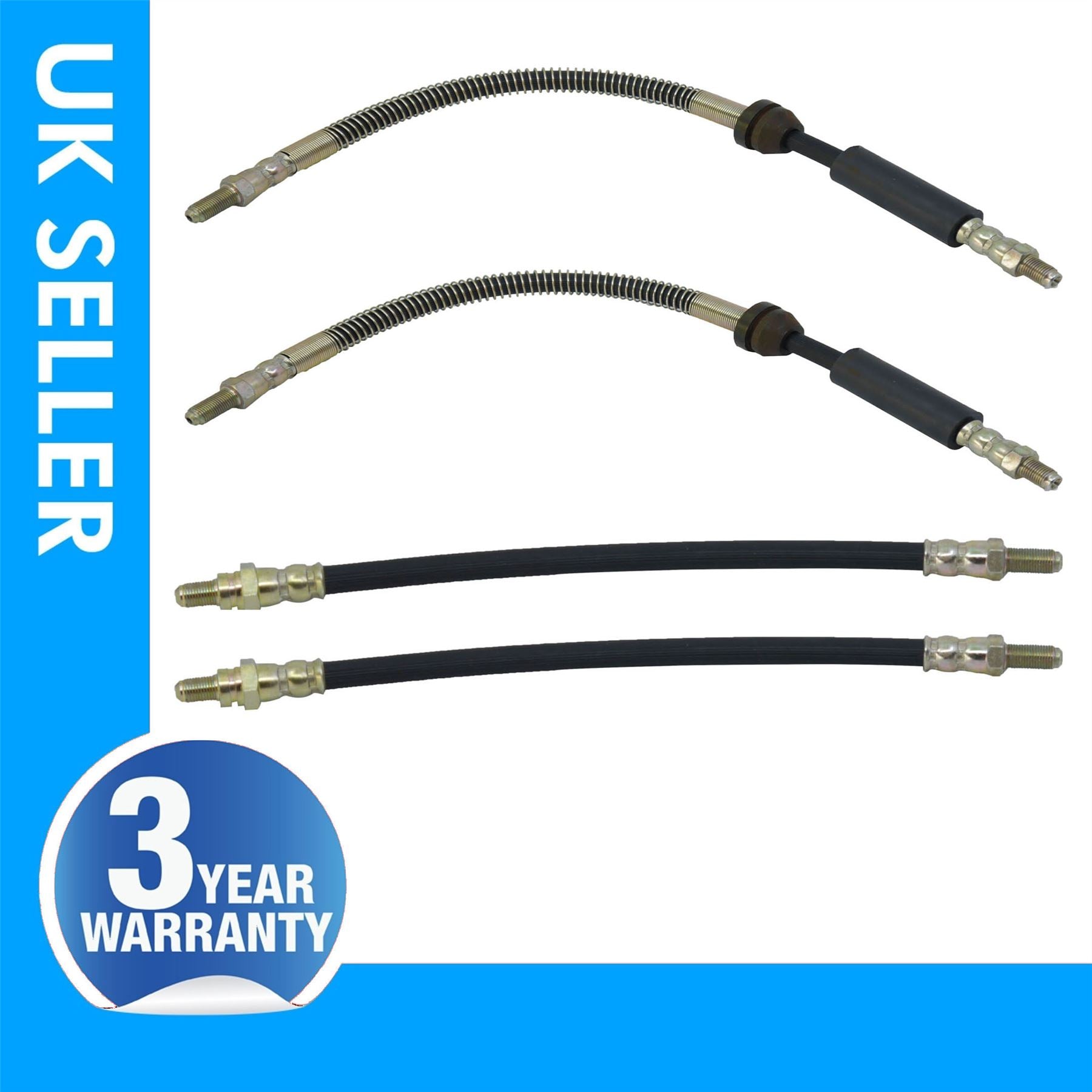 4X Front & Rear Brake Hose Pipe Fits Ford Tourneo Courier 1018615 1013815
