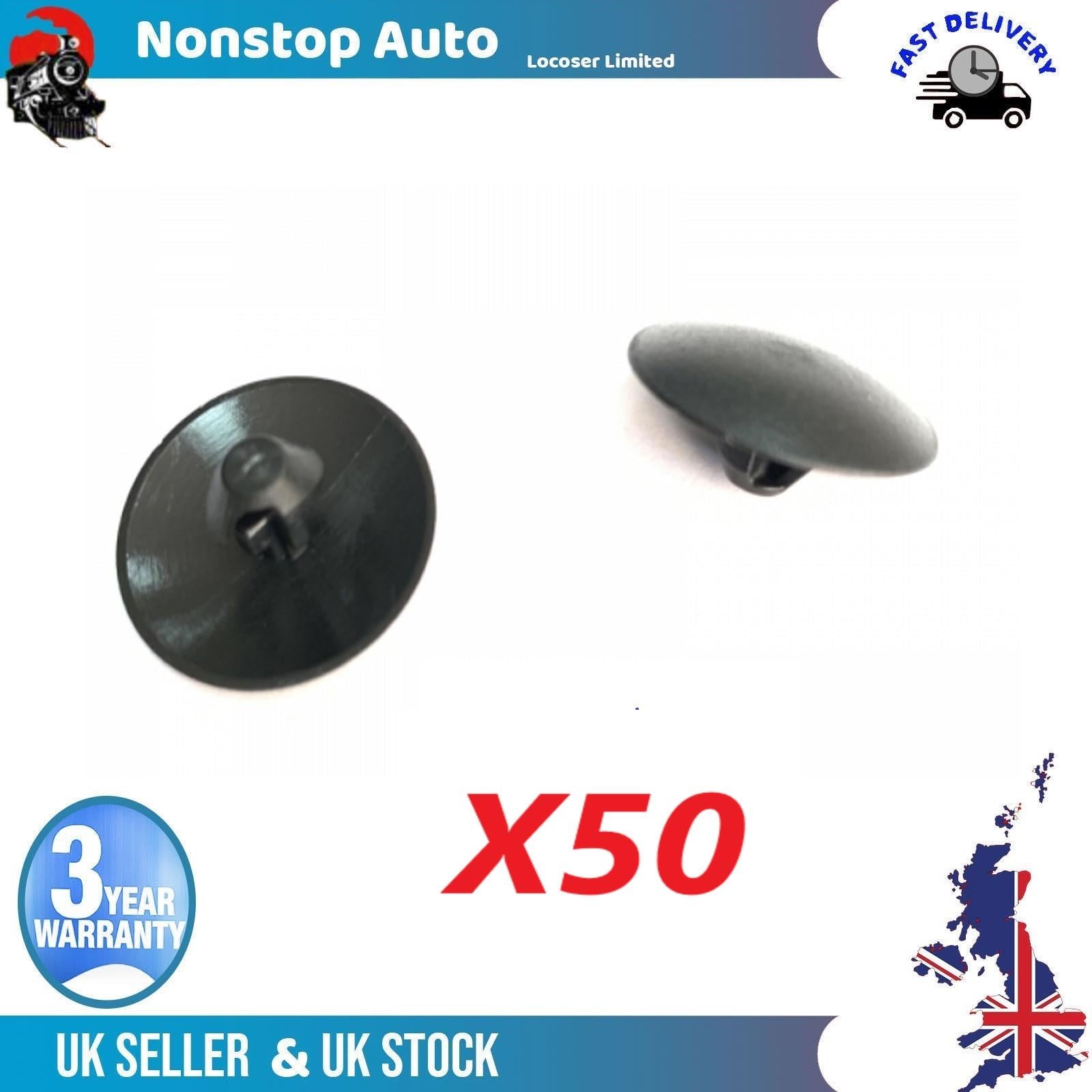 50X Bonnet Insulation Bumper Trim Panel Retainer Clips Fits Saab 9-5 Vauxhall Zafira B 13265959,1162742