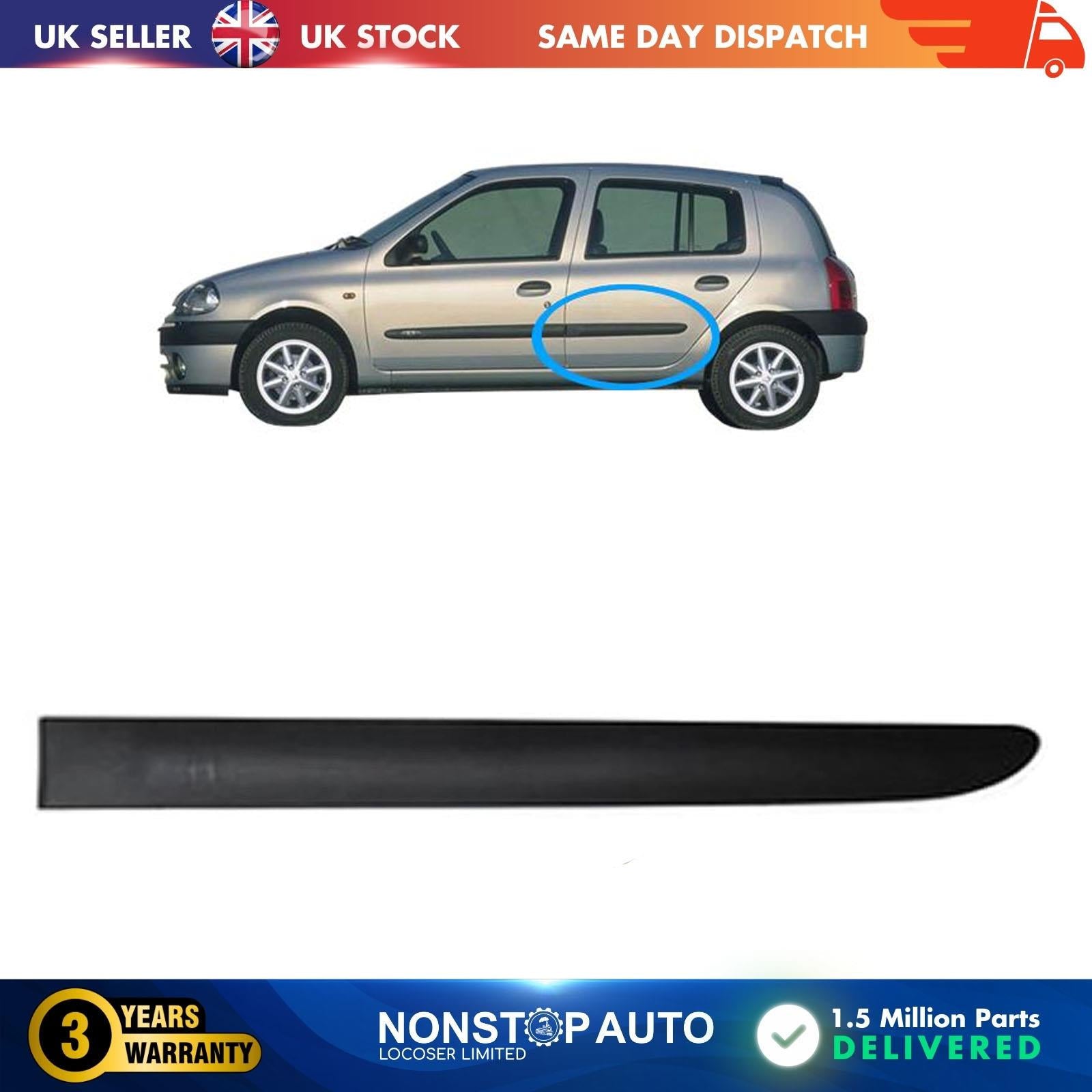 Door Trim Rear Right RENAULT Clio II  7700410281