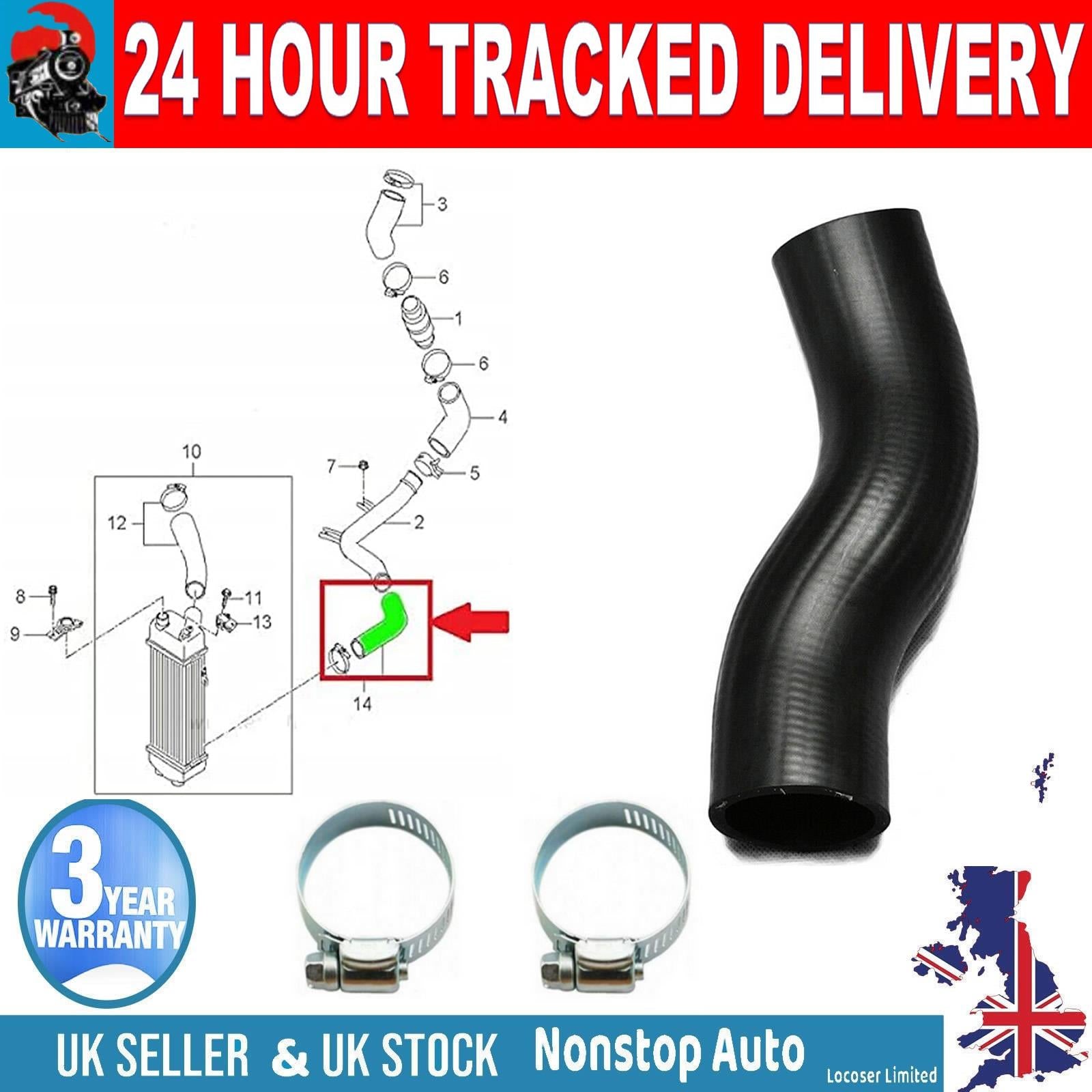 TURBO INTERCOOLER HOSE PIPE FOR HYUNDAI ACCENT IV ELANTRA V i20 ACTIVE i30 KIA CERATO RIO III  CRDi  282742A120