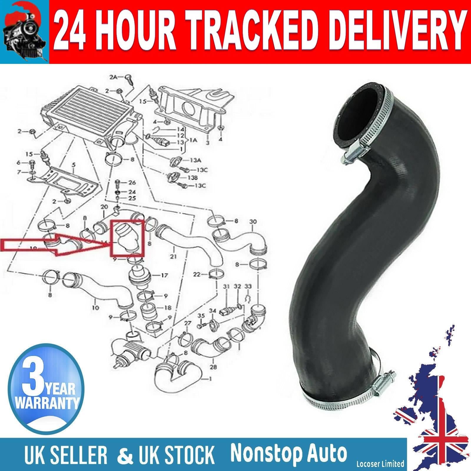 TURBO INTERCOOLER HOSE PIPE FOR VW Transporter T4 2.5 TDI 701145828E
