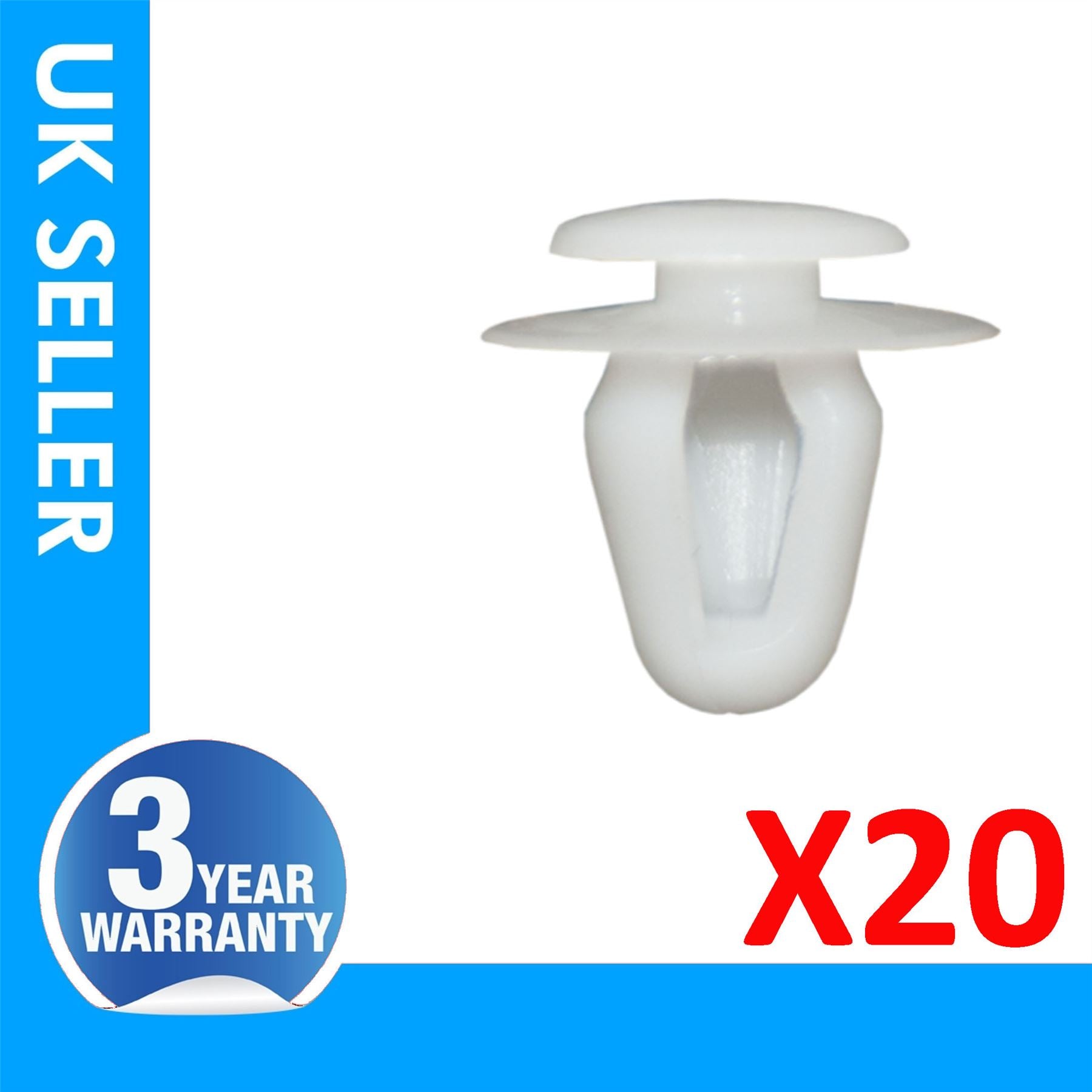 20X For Toyota  Auris Cruiser Daithatsu Door Moulding Panel Clips 09409-08320