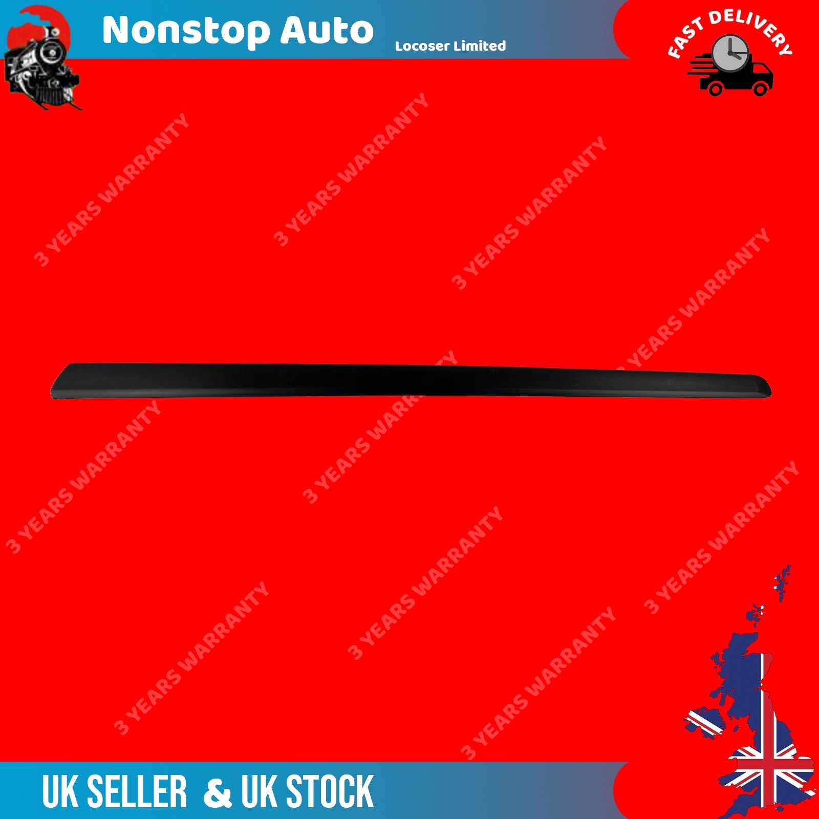 DOOR moulding PANEL TRIM STRAP LEFT SIDE FITS FIAT 500 735488137