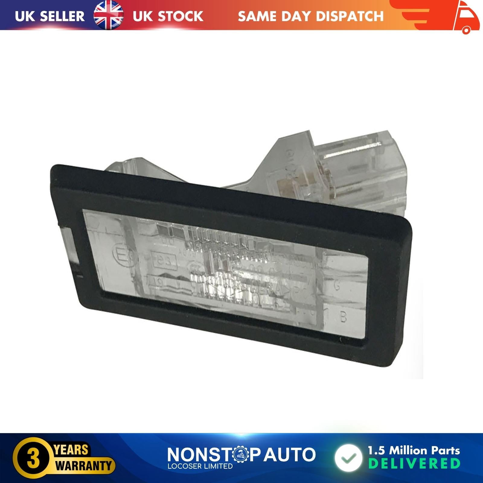 Rear Number Plate Light Fits Dacia Logan Saloon  8200013577