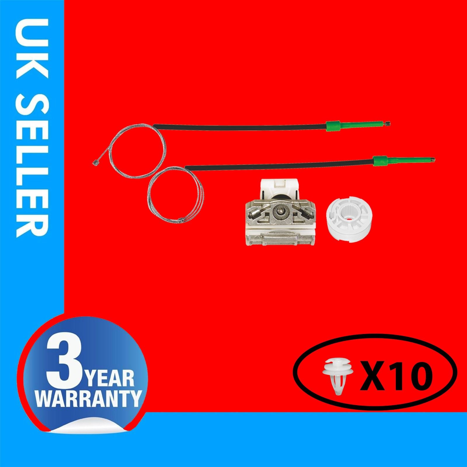 FOR MERCEDES E320 S320 WINDOW REGULATOR REPAIR KIT FRONT LEFT  HAND SIDE