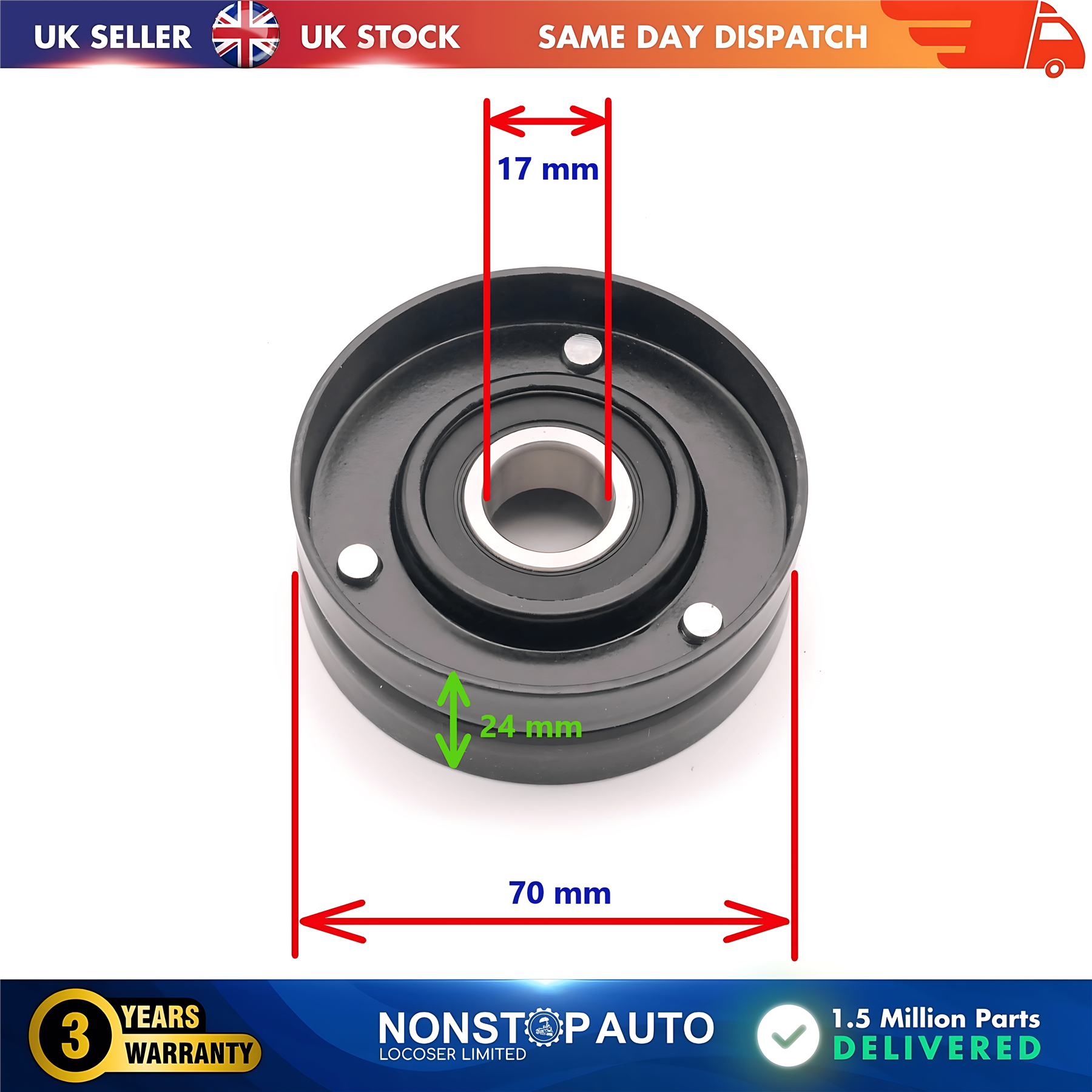 Fan Belt Tensioner Pulley V Ribbed Belt Idler For AUDI A3 A4 A6 SEAT Cordoba Ibiza II Leon Toledo II Inca SKODA Octavia I VW Bora Caddy II Golf IV New Beetle Polo 032145299A