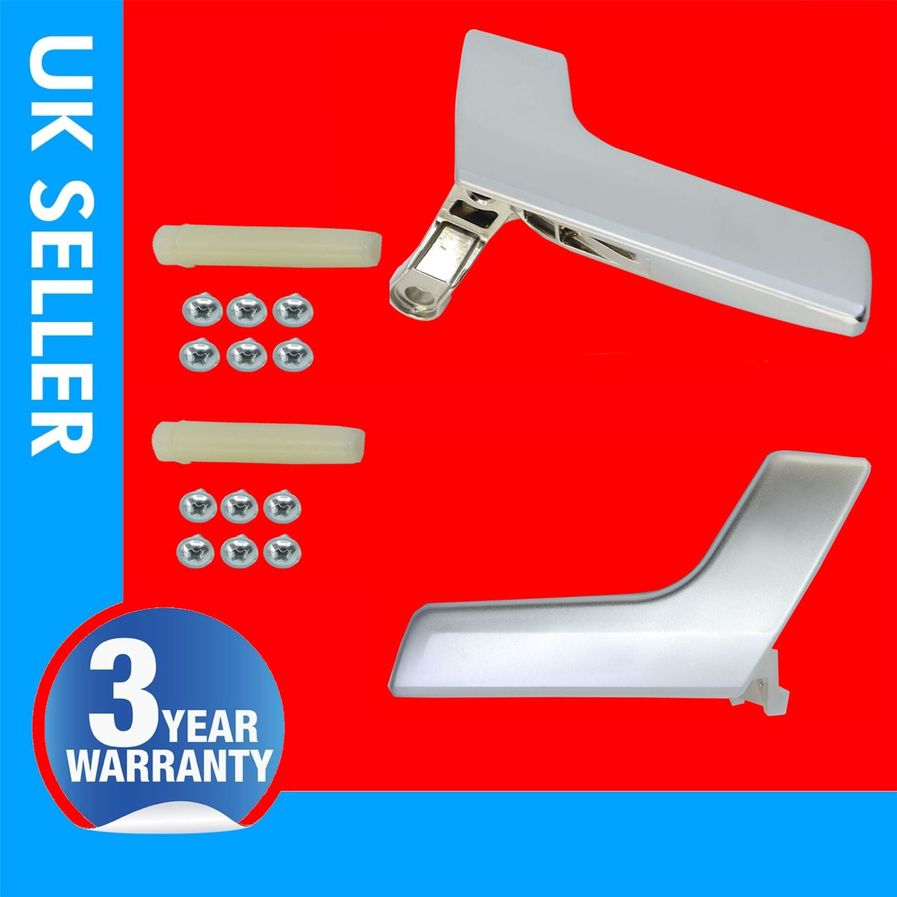 2 X Interior Door Handle Chrome Left Right  Side  Fits Mercedes C Class GLK Class  2047201171,2047201763