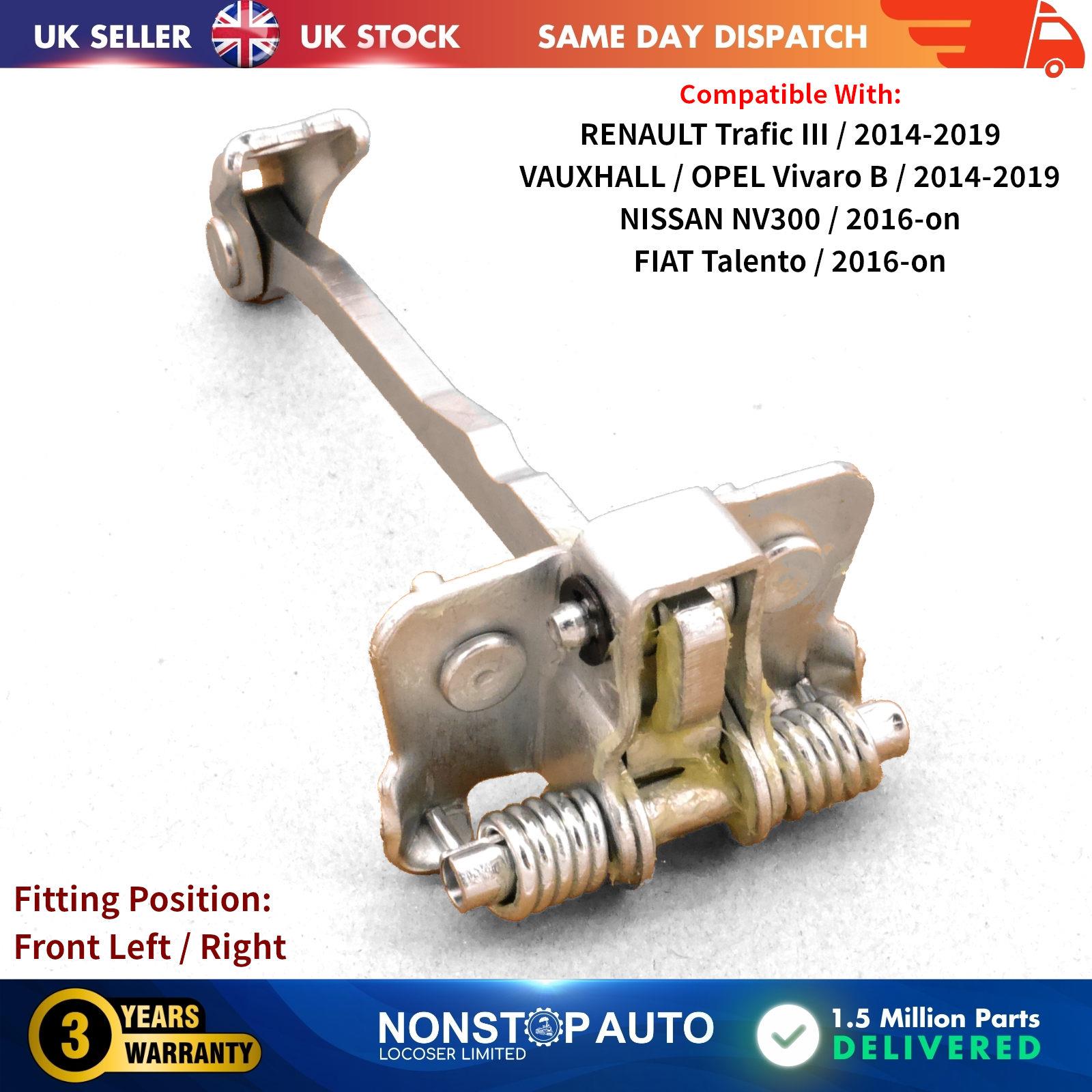 Front Door Hinge Check Strap Stopper Left or Right For RENAULT Trafic III VAUXHALL Vivaro B NISSAN NV300 FIAT Talento  6000617401 93867645 4407217 804300242R