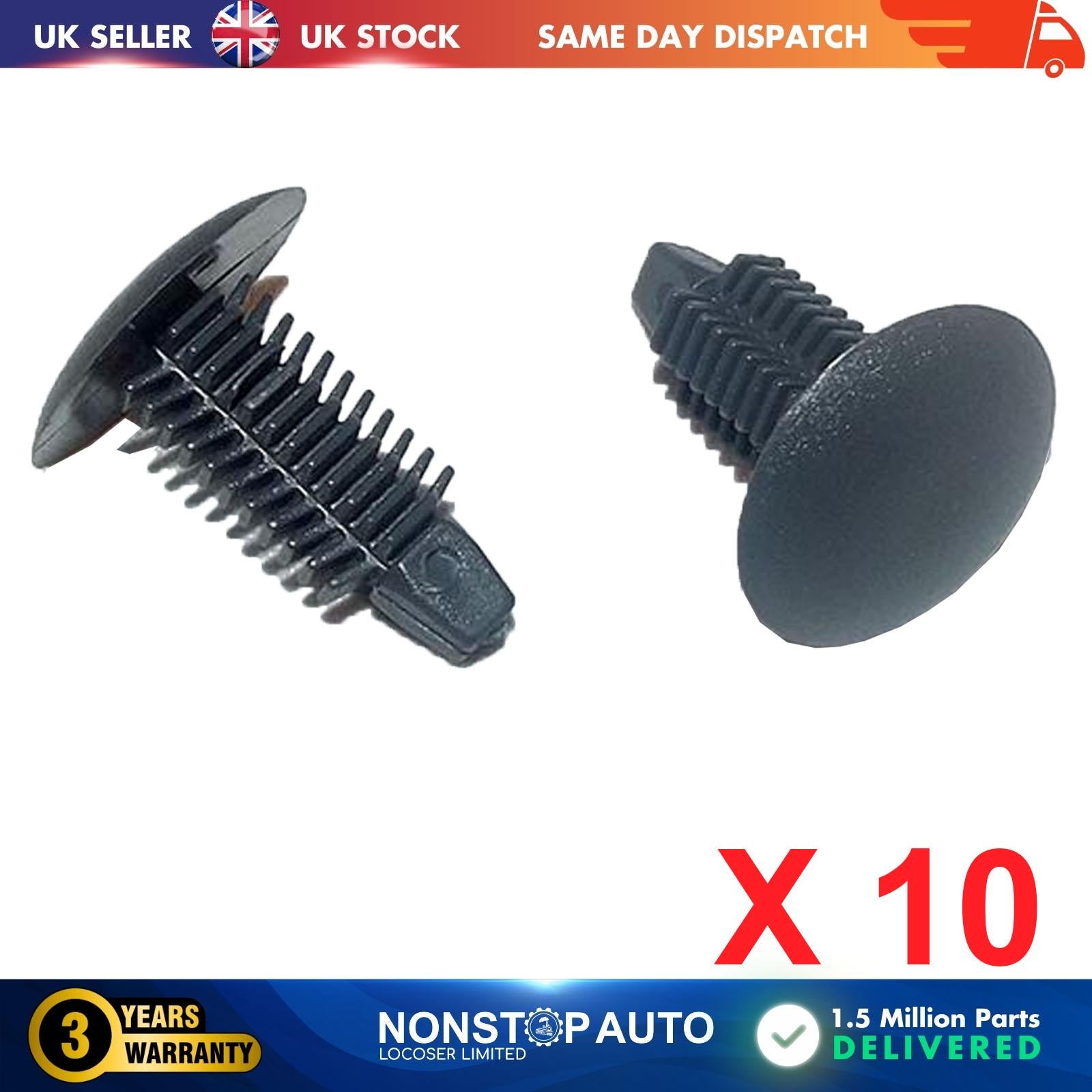 10X Retaining Trim Clips For UNIVERSAL S16482