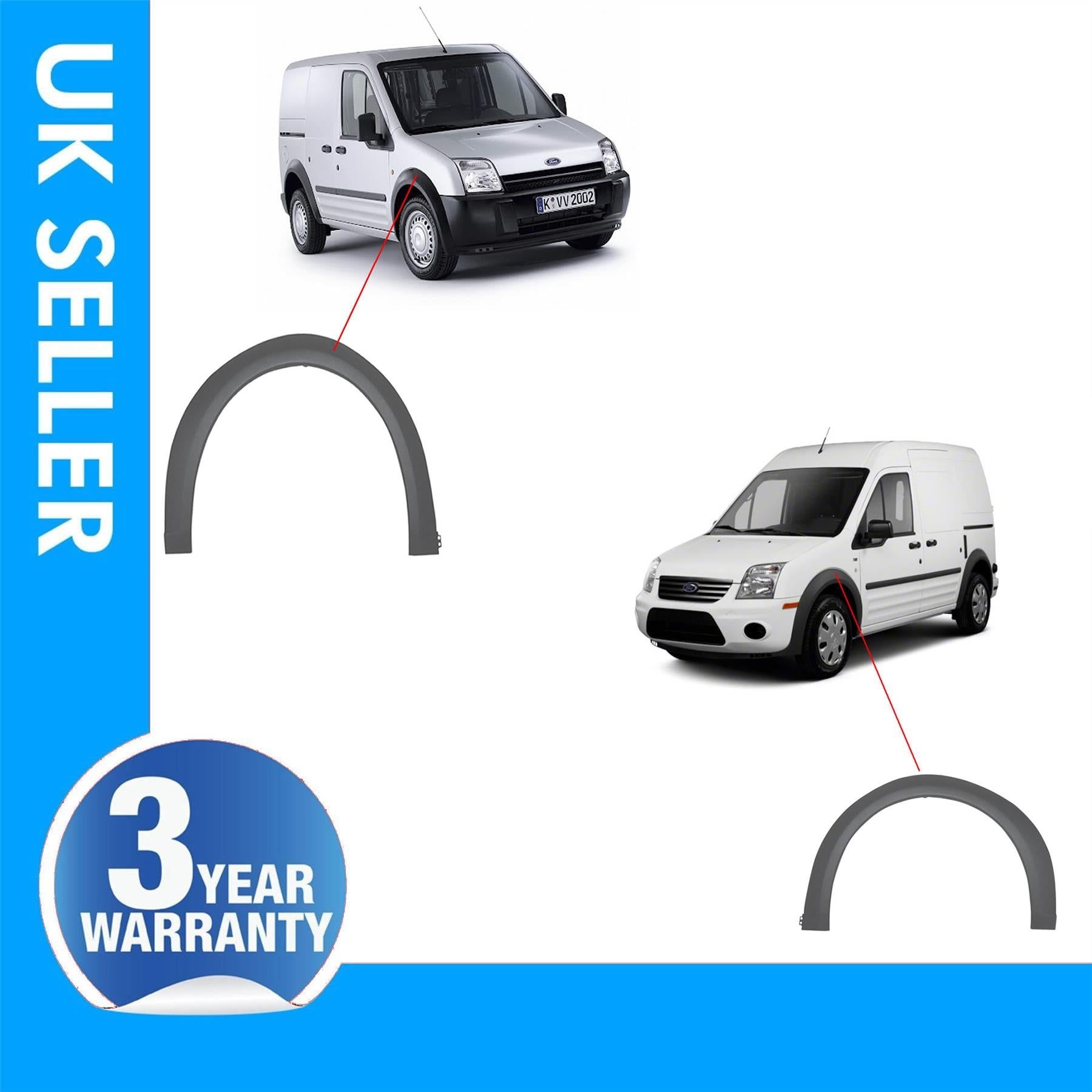 2X FRONT wheel arch trim for FORD TRANSIT CONNECT - 2T14A278L01ARYBB