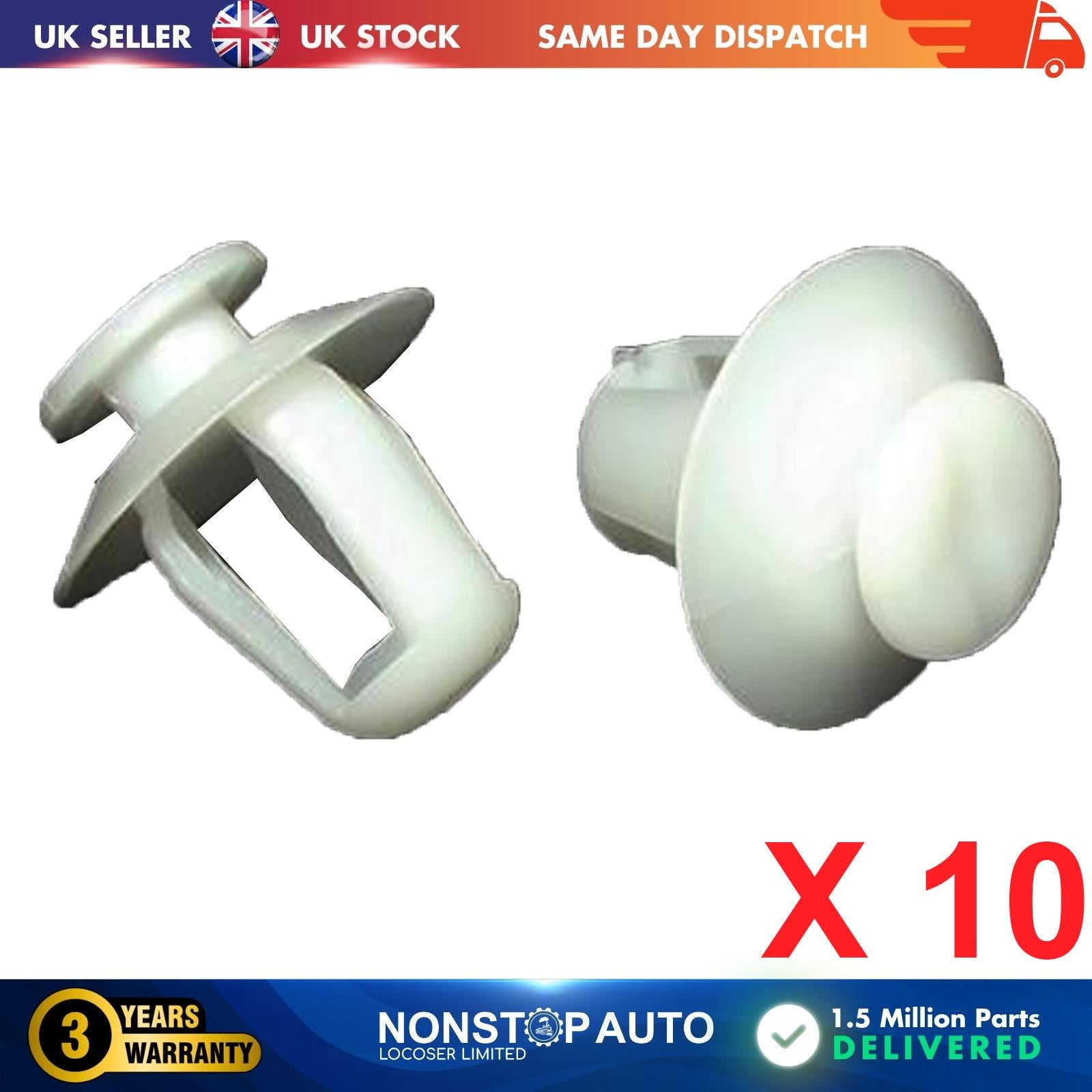 10X Door Moulding Body Panel Trim Clips For PEUGEOT Partner 106 306 406 407 607 CITROEN Berlingo C2 C5 C6 Saxo Xsara Picasso 8565.35