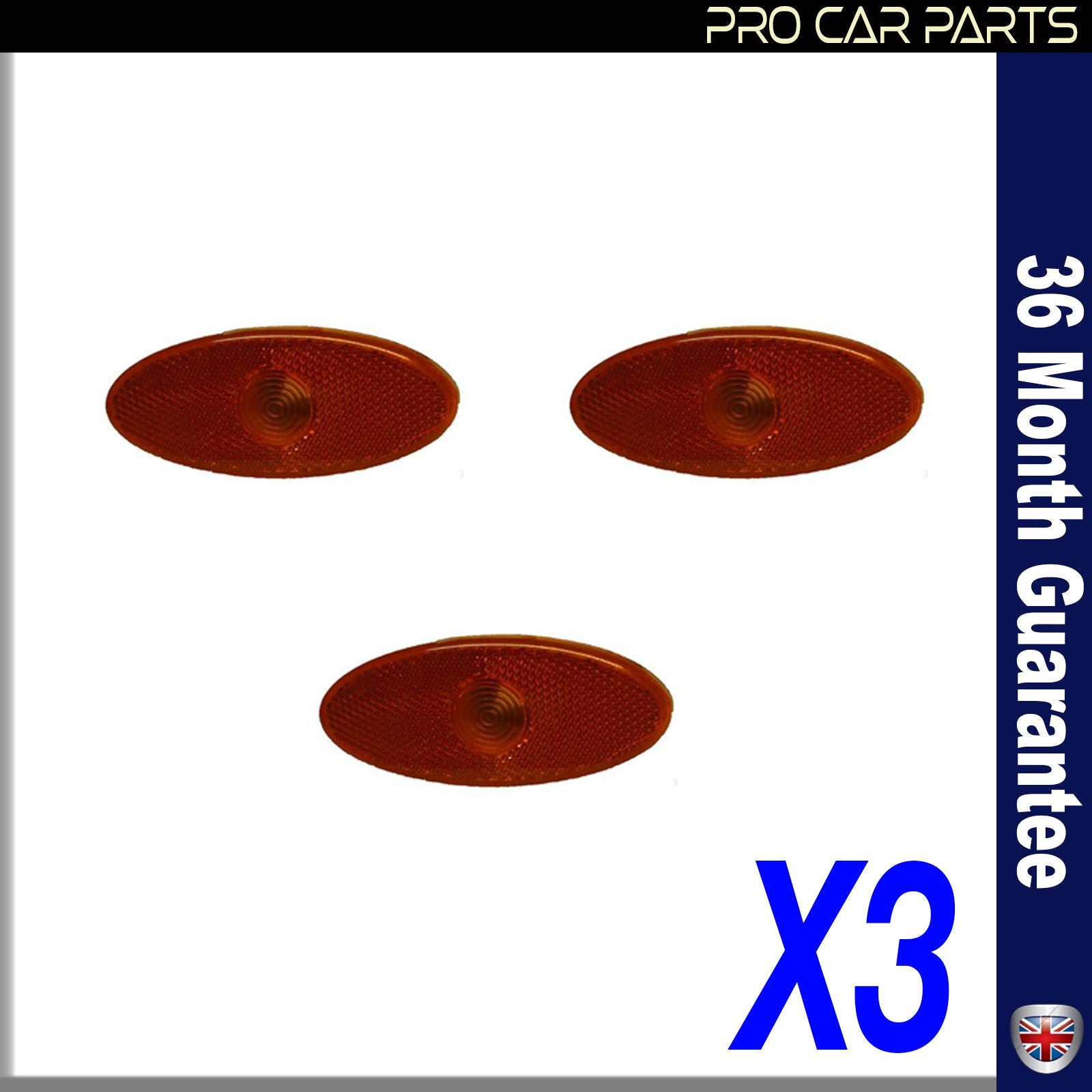 3X Side Door Panel Moulding Indicator Lens Fits NISSAN NV400 VAUXHALL Movano RENAULT Master III