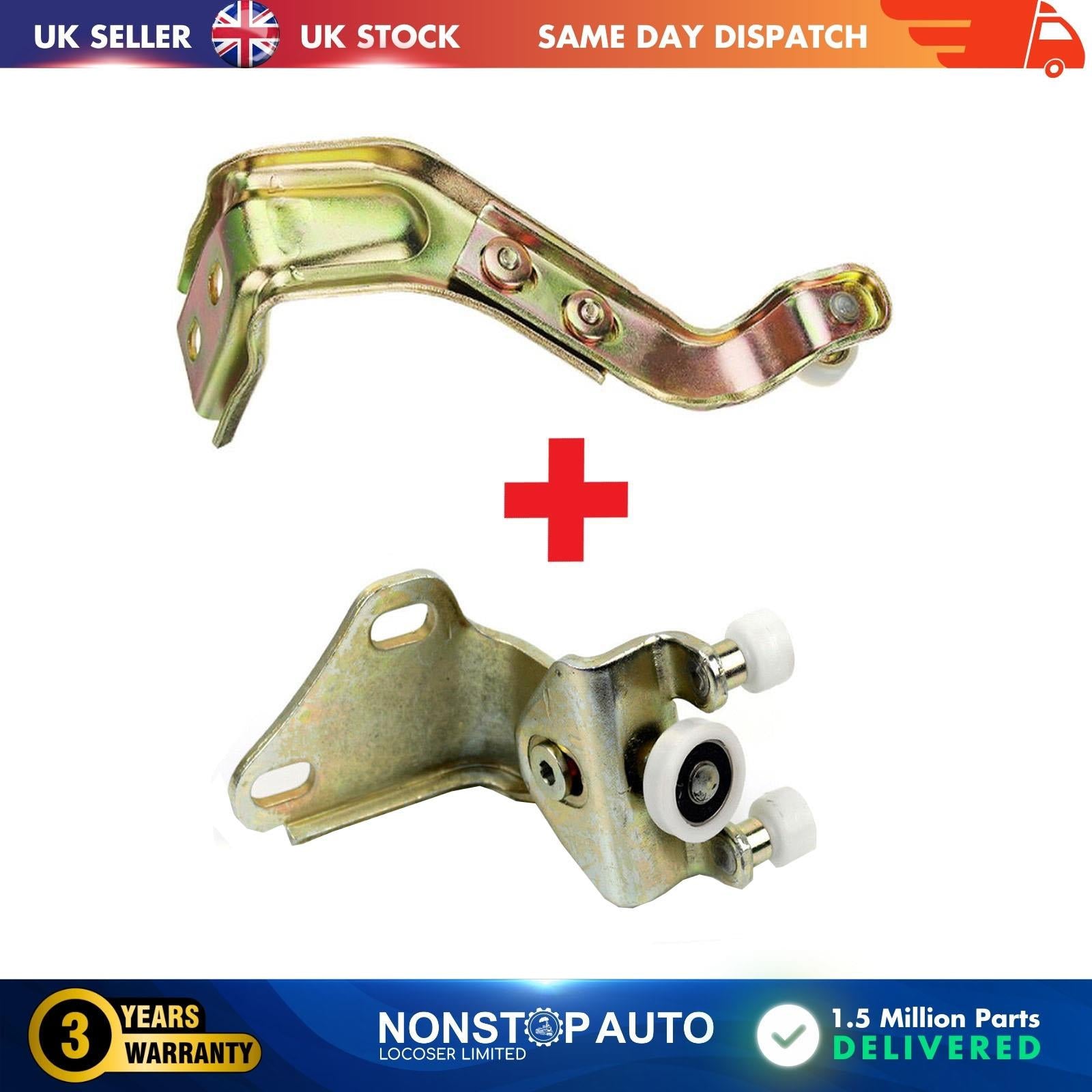 2X Sliding Door Roller Guide Hinge Bottom and Top Left For MERCEDES Sprinter VW LT MK2