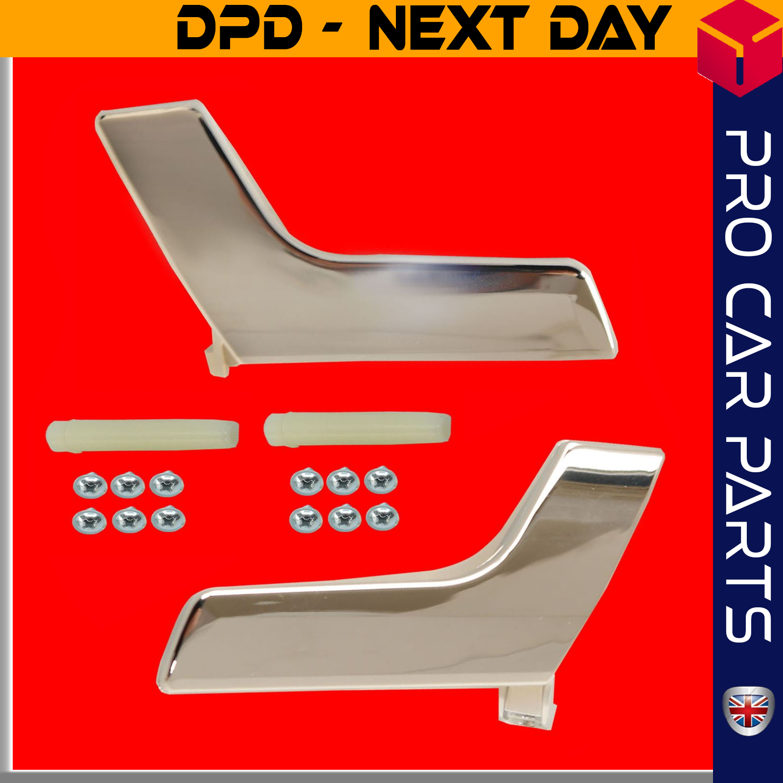 2 X Interior Door Handle Chrome Fits MERCEDES C Class Coupe T Model GLK
