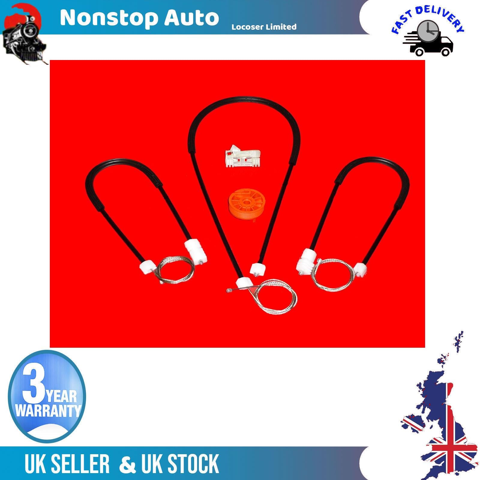 Window Winder Regulator Repair Kit / Front Left Fits CITROEN C3 Pluriel 9221X6
