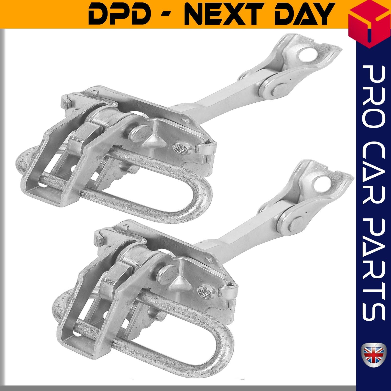 2 X Front Door Hinge Stop Check Strap Limitery Right and Left Side Fits FIAT Idea LANCIA Musa 51795854