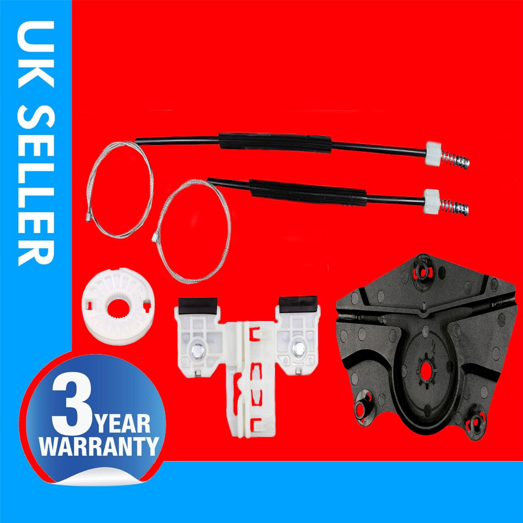 Window Regulator Repair Kit Front Left Side Fits Skoda Fabia