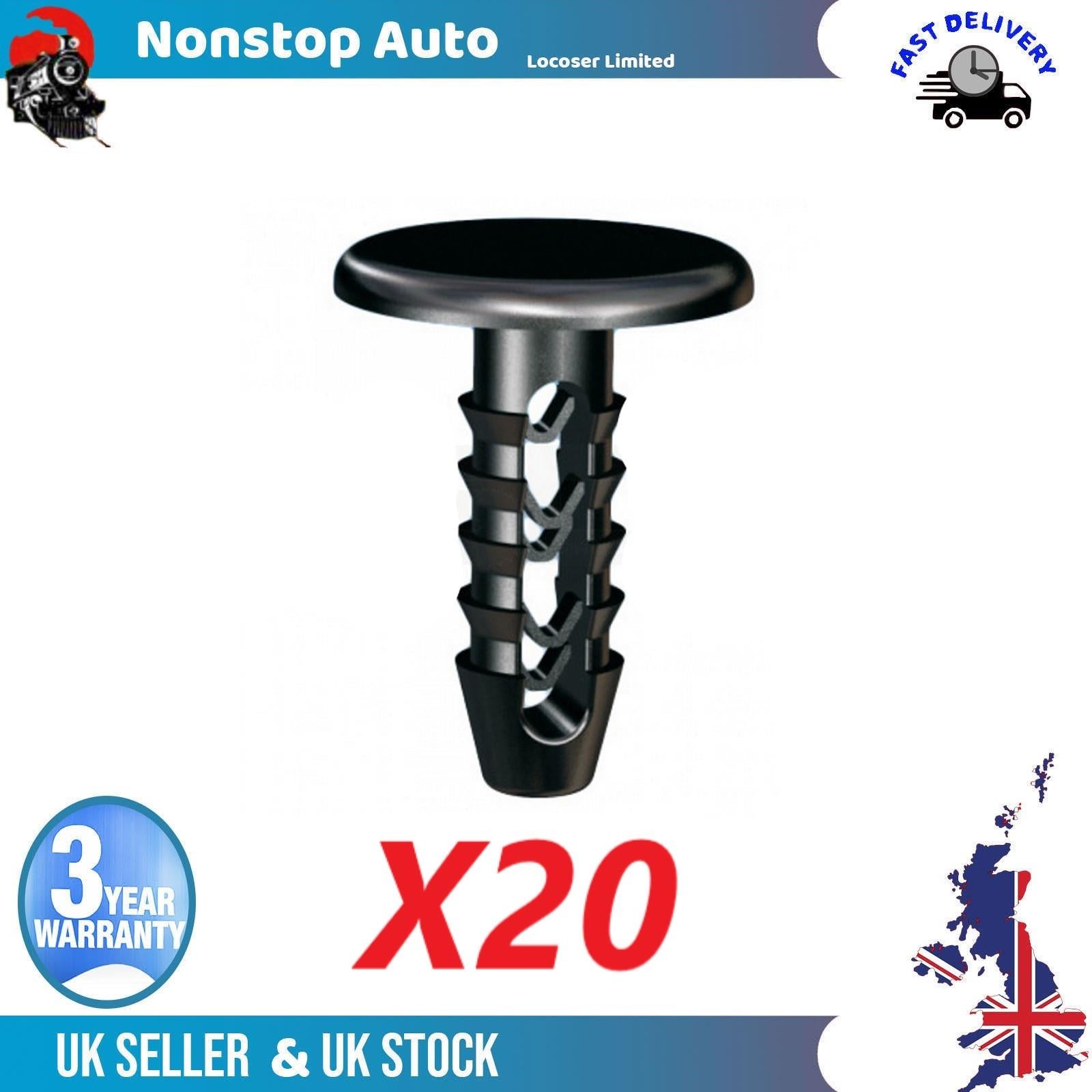 20X ROOF TRIM RETAINER CLIP For RENAULT R11 17887688