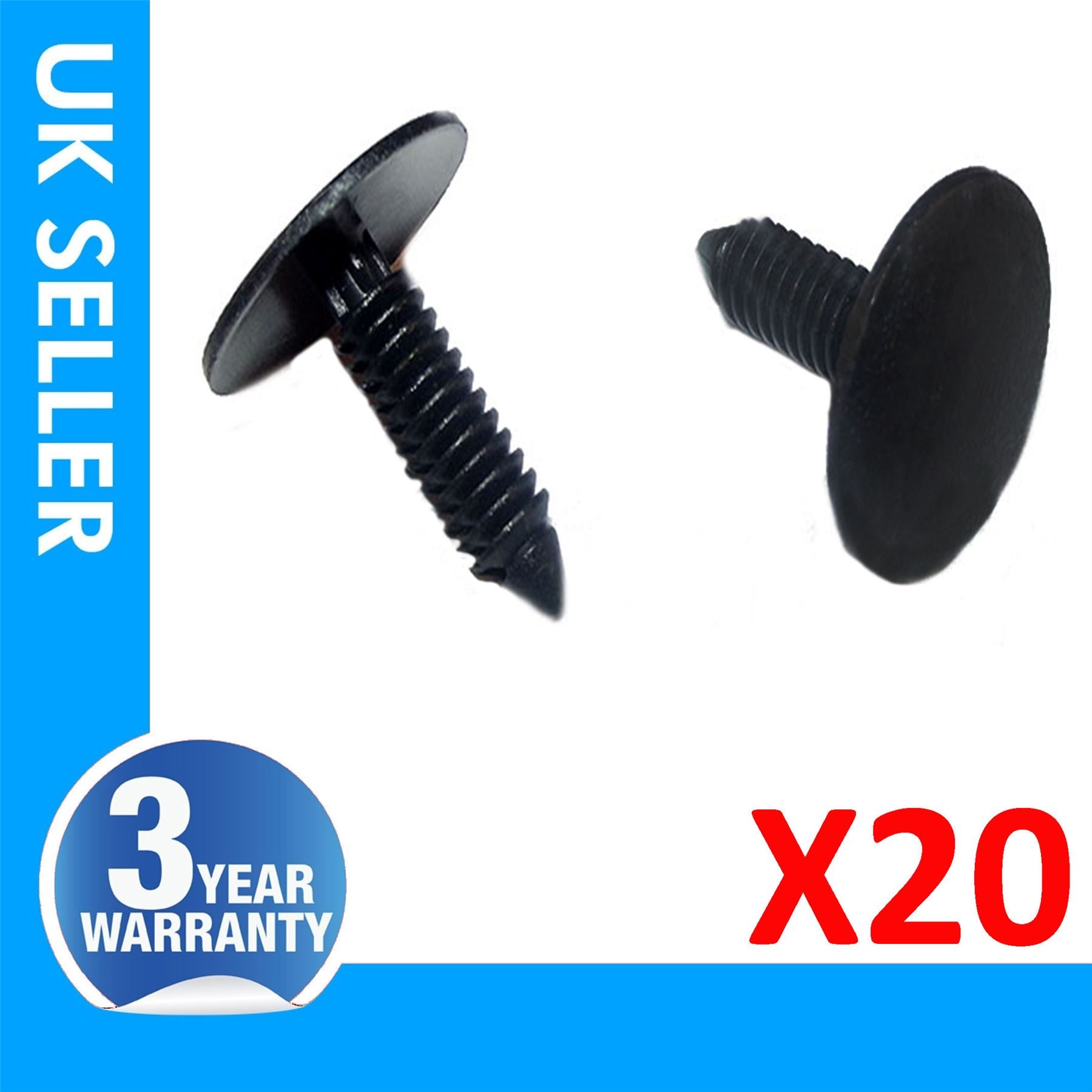 20X FOR VW GOLF POLO PASSAT SPLASH SHIELD WHEEL ARCH COVER RETAINER Clips
