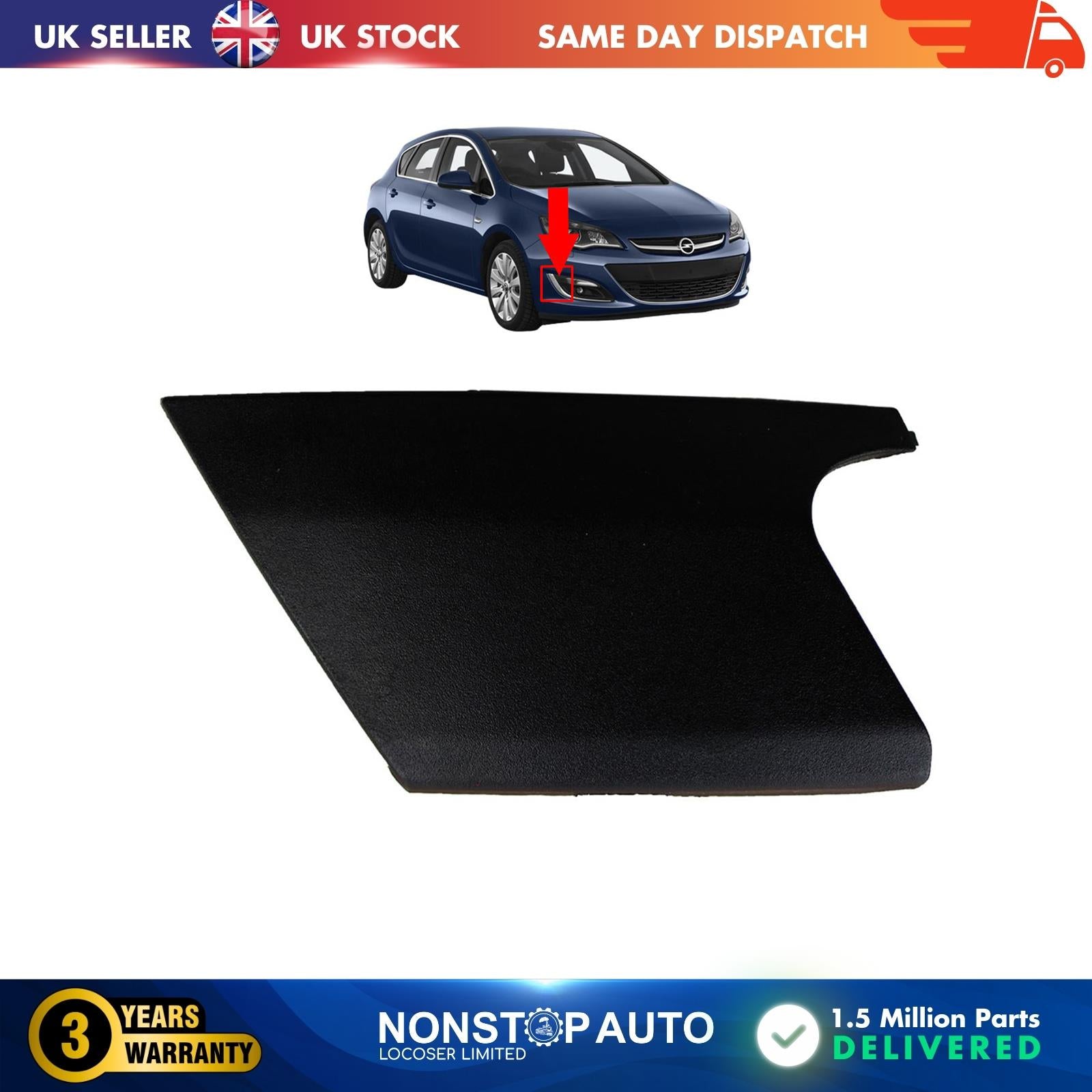 Fog Light Grill Cap Cover Right Side For Vauxhall Opel Astra J 1401027