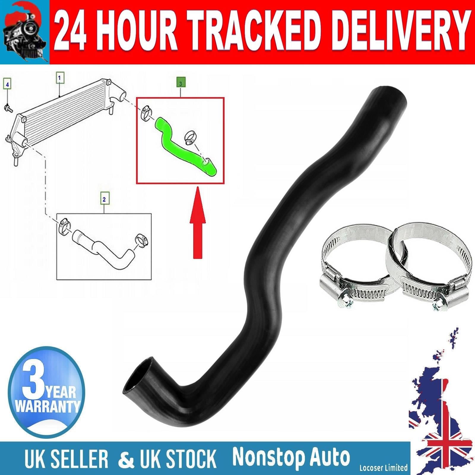 TURBO INTERCOOLER HOSE PIPE   FOR LAND ROVER  DEFENDER  2.2 2.4  Td4 4x4  PNH500670