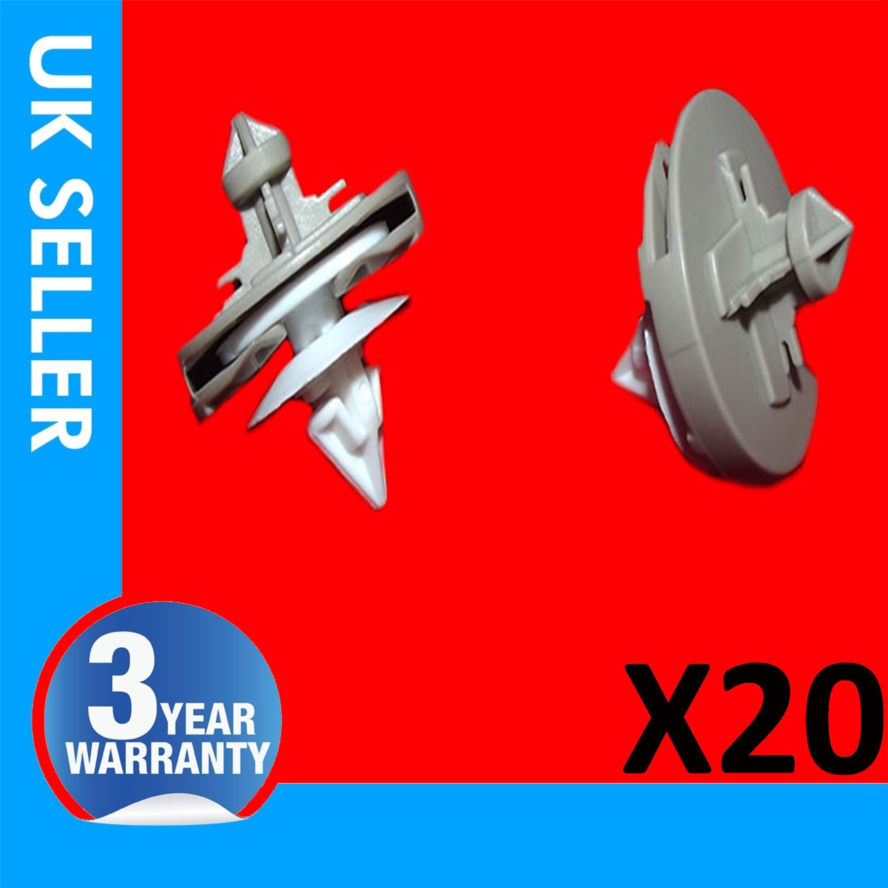 20X DOOR CARD TRIM PANEL MOULDING CLIPS FITS VW  GOLF MK3 POLO VENTO 1H0868243B