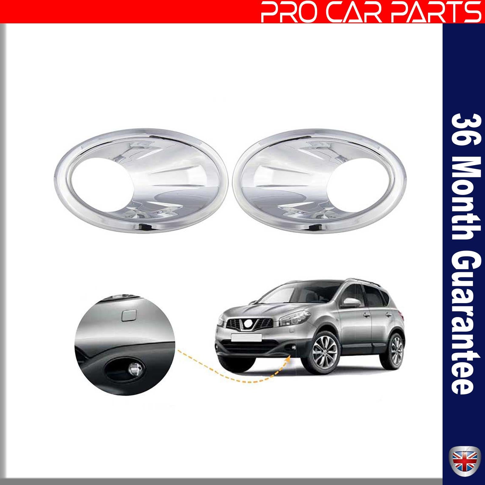 NISSAN Qashqai fog light cover chrome / left&right