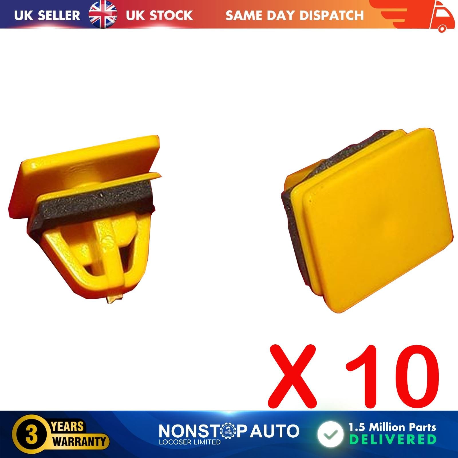 For HYUNDAI Rocker Panel Moulding Retainer Clips With Sealer X10