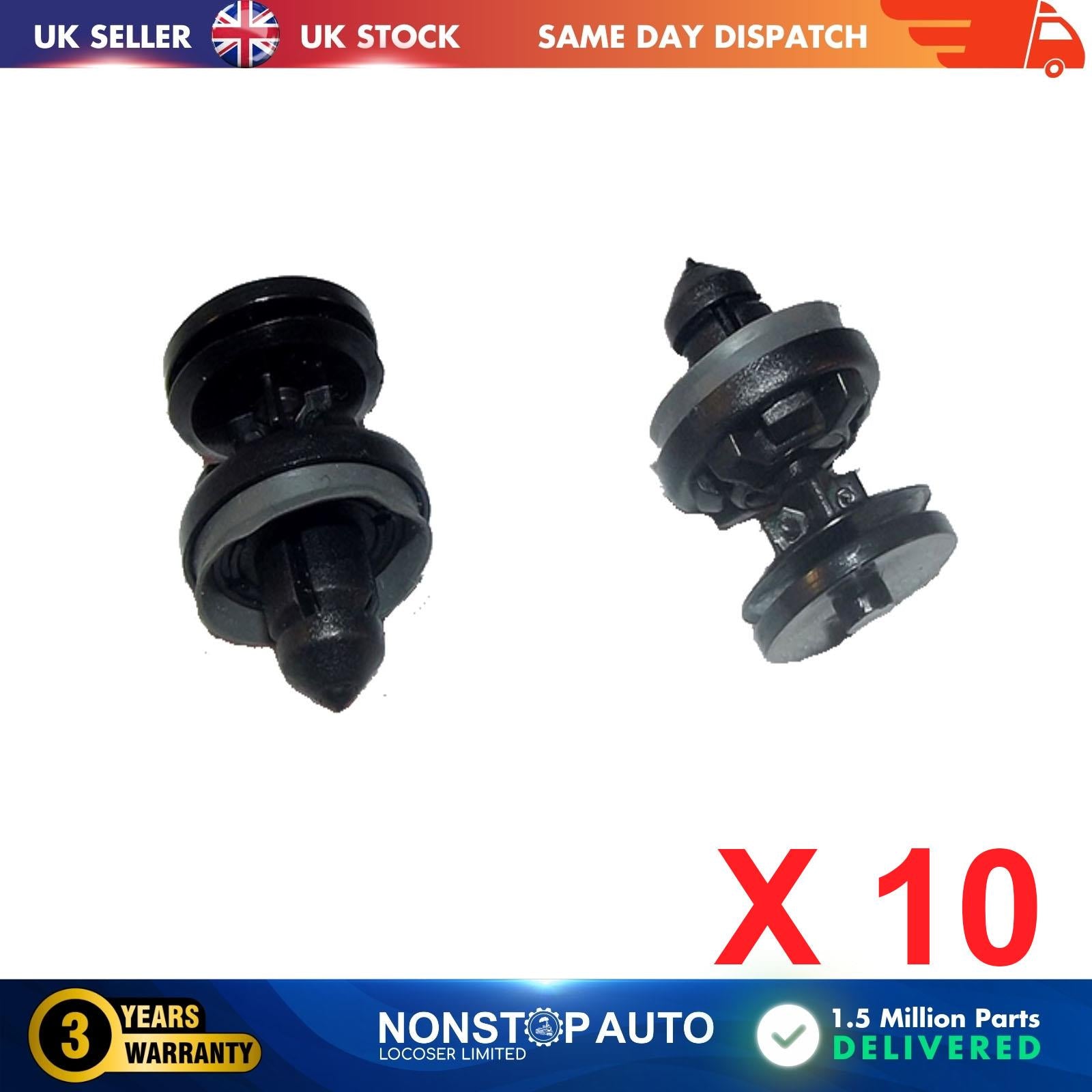 10X Interior Door Card Trim Panel Carpet Boot Clips For FORD 1257376