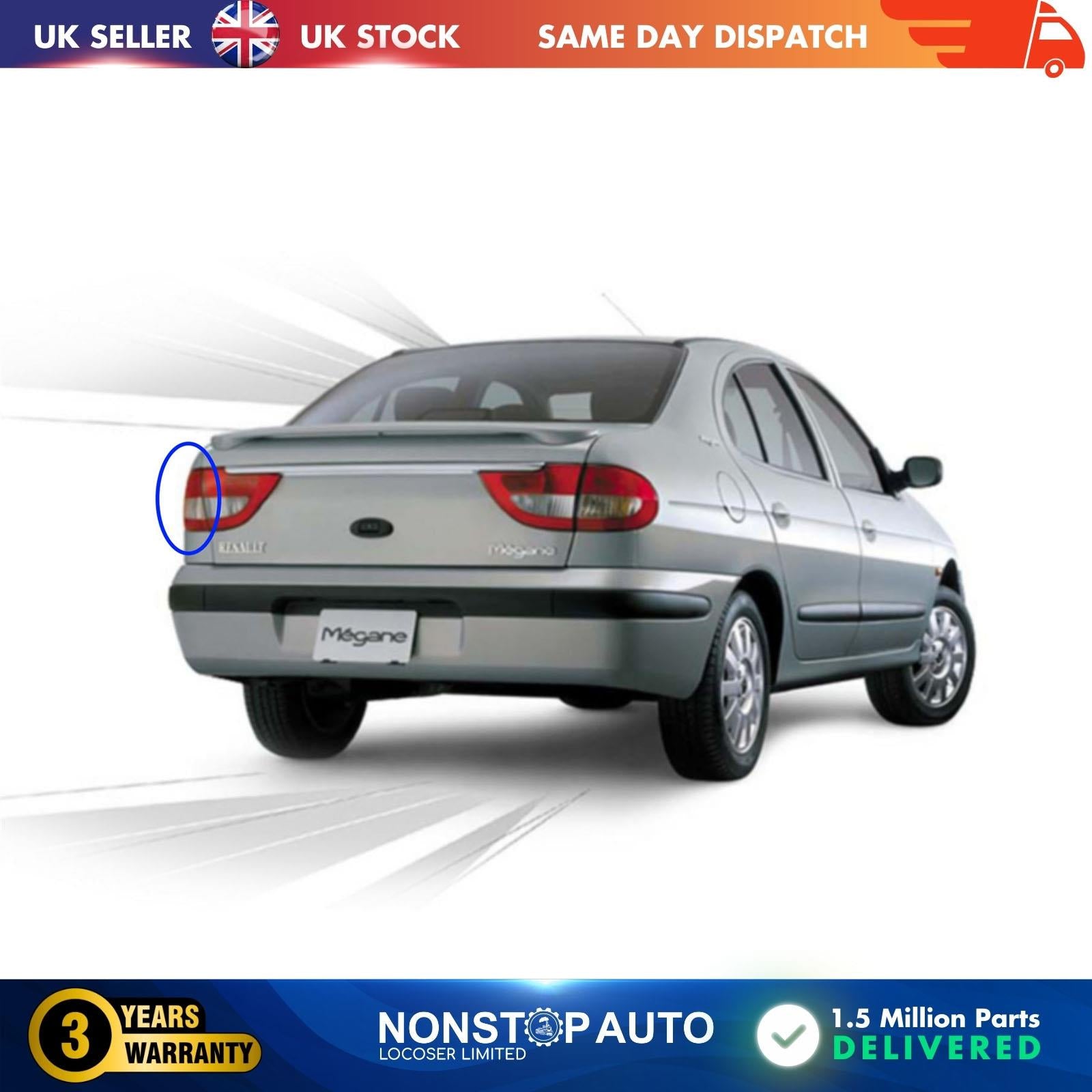 Rear Tail Light Lamp Exterior Without Bulb Holder  Left Side Fits RENAULT Megane I 7700428058
