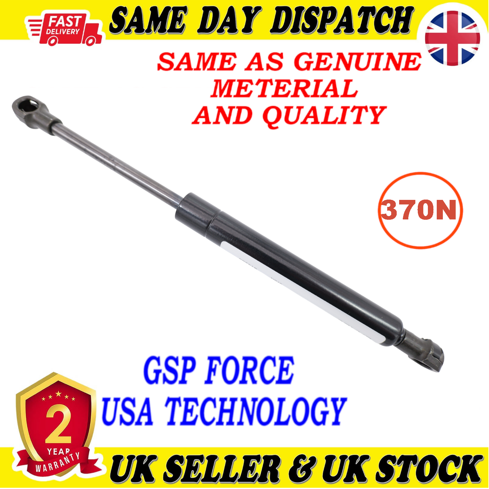 TAILGATE BOOT GAS STRUTS 370 Newton FOR ALFA ROMEO 156 606510670