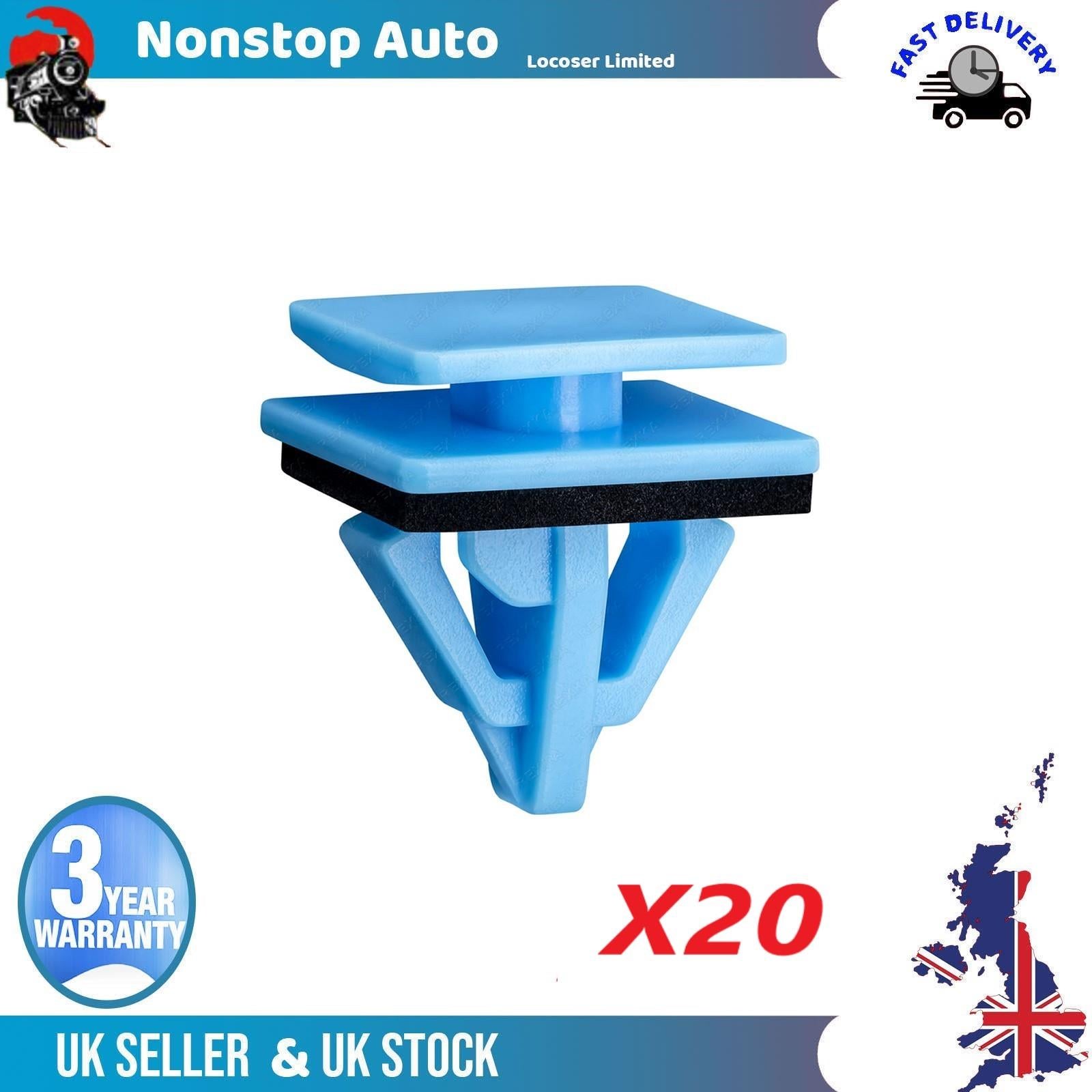 20 X Side Sill Moulding Panel Clips For HUNDAI KIA 87758-3L000