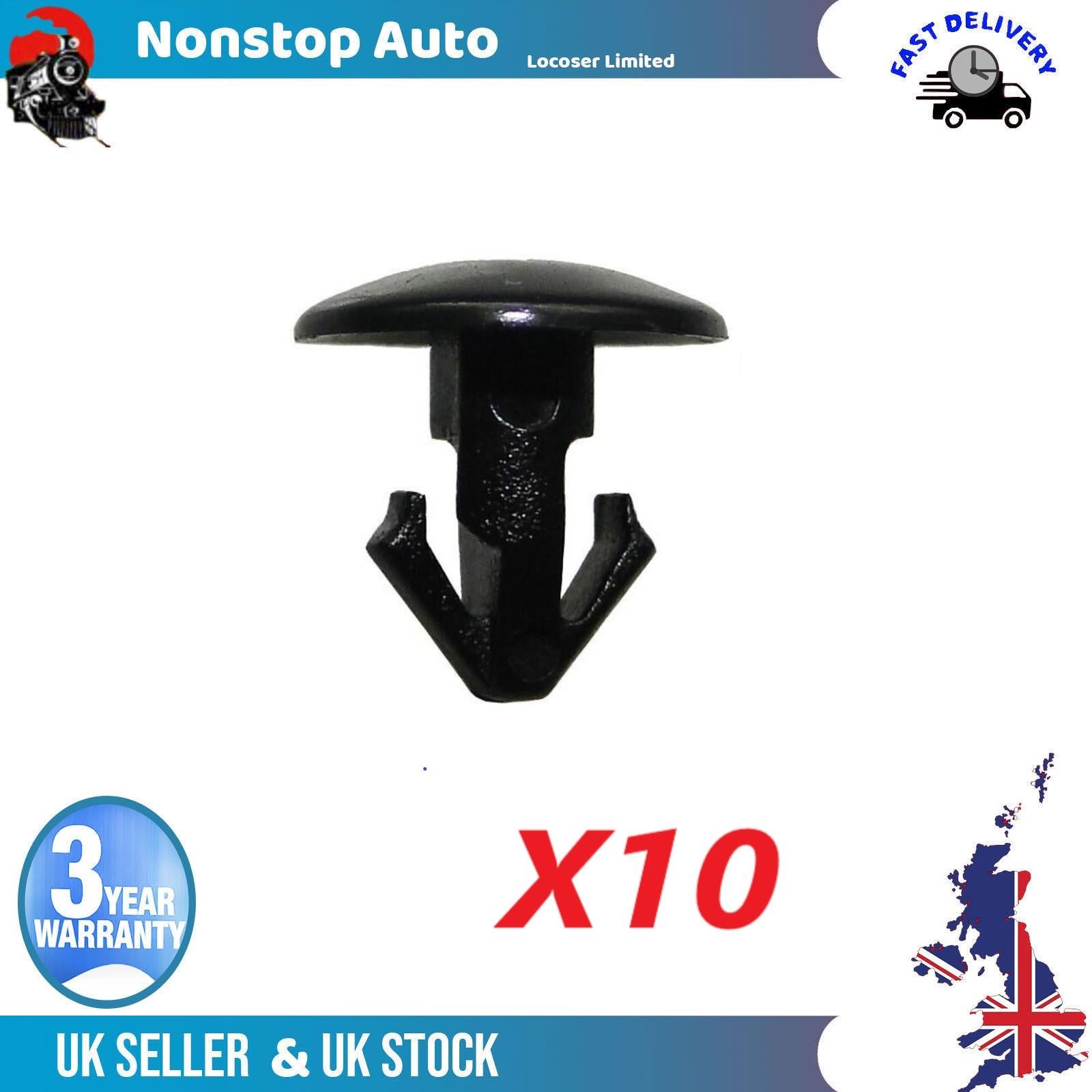 10X Door Card Trim Panel Moulding Clips / Door Retainer Clips For NISSAN Juke Pulsar QashqaÄ± II X-Trail II FORD Fiesta VII Puma 80850-CA003