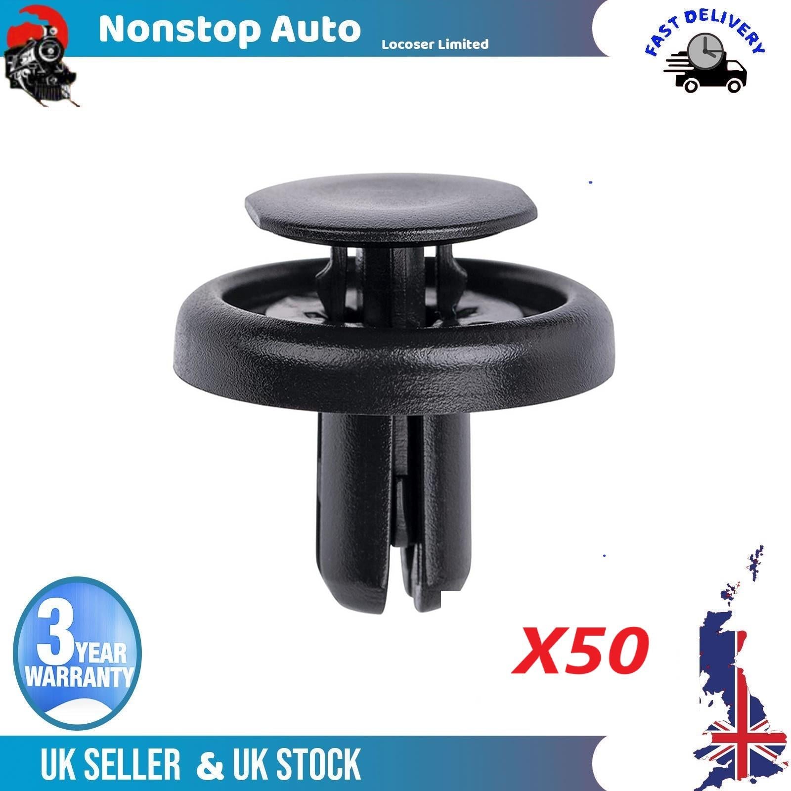 50X Bumper Wheel Arch Inner Lining Splashguard Clips For TOYOTA Auris Avensis C-HR Camry Corolla Hilux VIII Prius Rav 4 Verso  LEXUS  CT GS ES IS LS NX RC RX 90467-07215