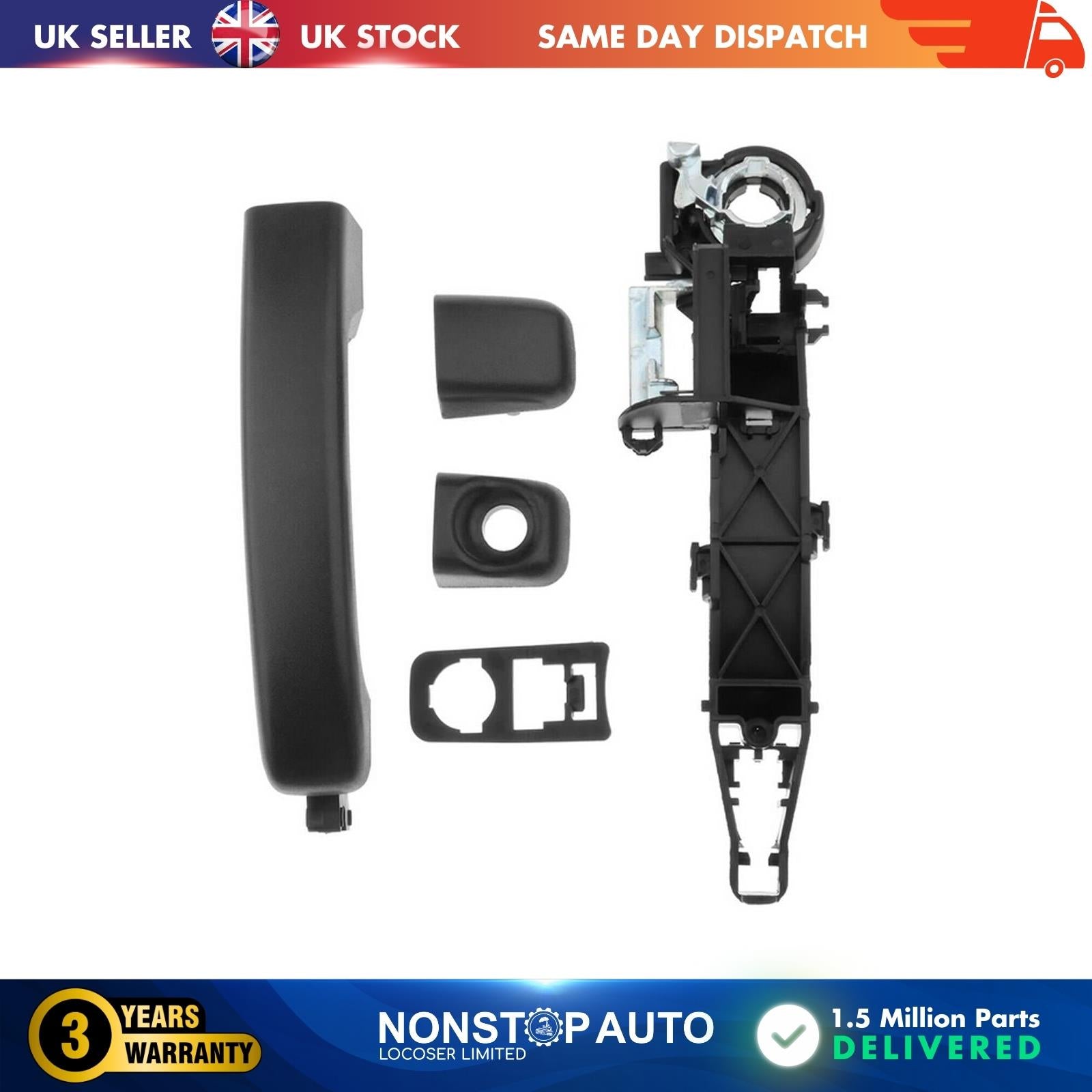 Front Left Side Exterior Door Handle & Holder For VAUXHALL Movano B RENAULT Master MK3 NISSAN NV400