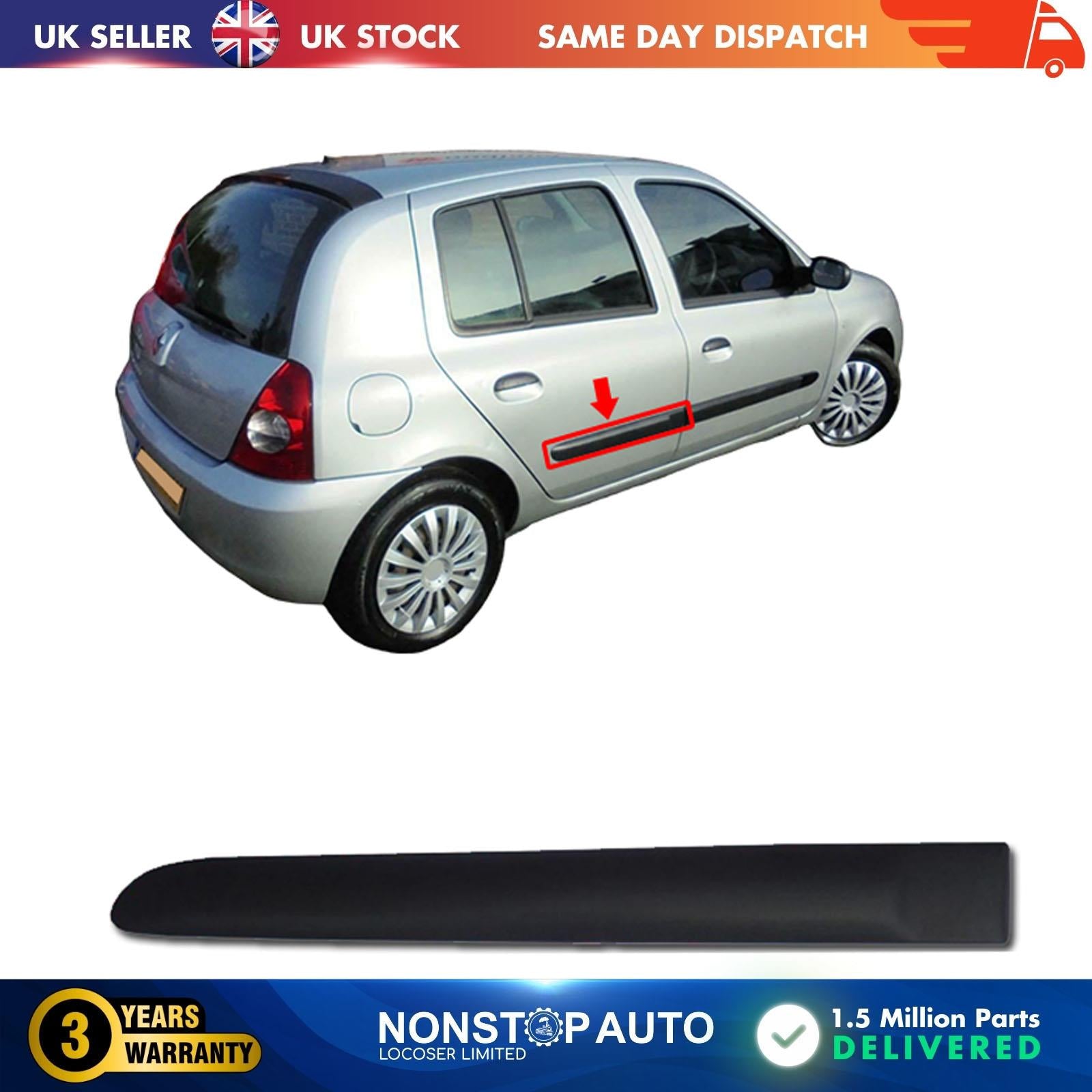 Door moulding panel Rear right Fits Renault Clio MK3 Hatchback Campus 2006 2008