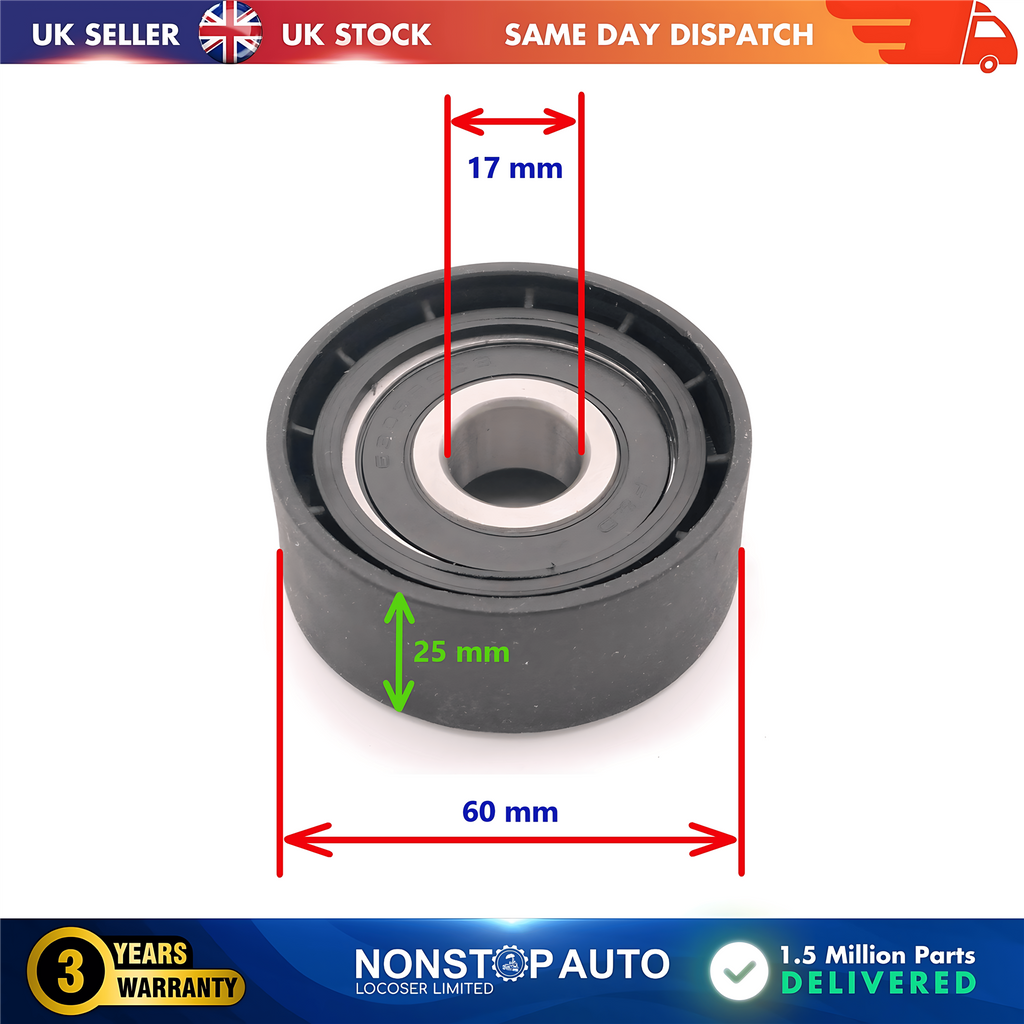 Fan Belt Tensioner Pulley V Ribbed Belt Idler For CITROEN Berlingo Nemo Xsara Jumpy I FIAT Fiorino Qubo Scudo PEUGEOT 206 306 Bipper Partner Expert 9637024080