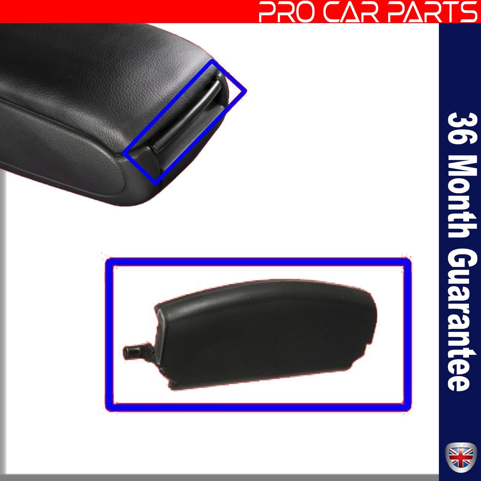 FOR AUDI A4 B6 Centre Console Armrest Lid Latch Clip Catch black