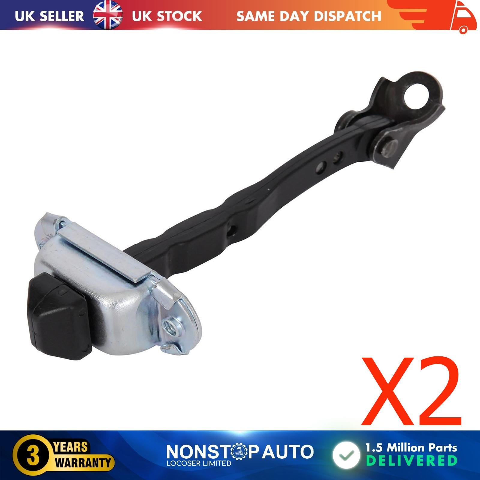 2X Door Hinge Check Strap Front Left and Right Side For RENAULT Megane IV